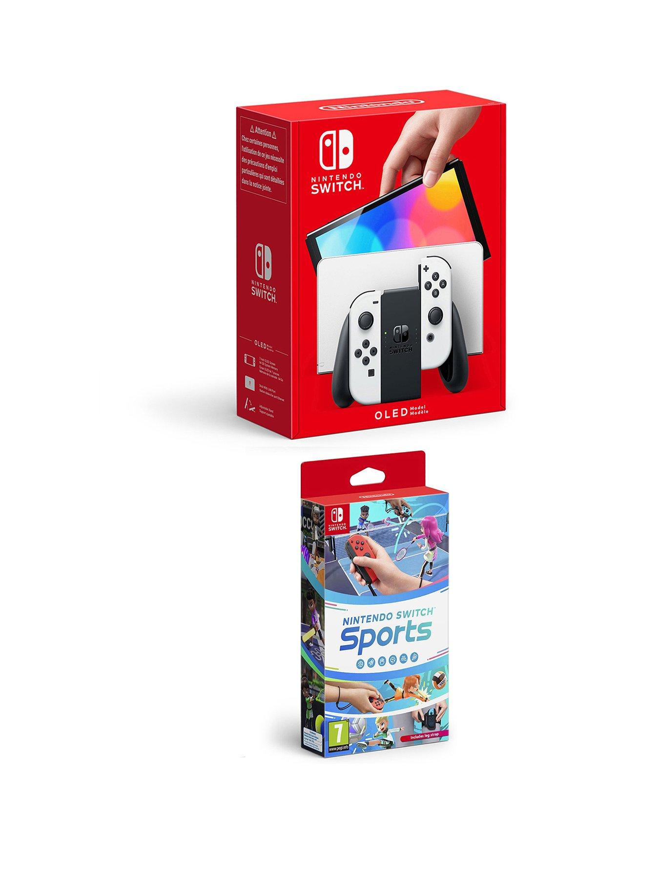 Image 1 of 7 of Nintendo Nintendo Switch OLED&nbsp;White Console &amp; Nintendo Switch Sports