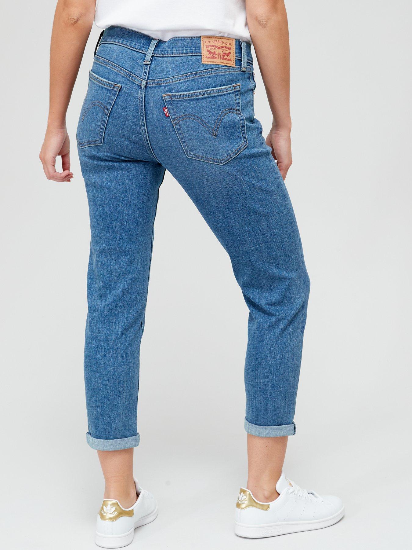 Image 2 of 4 of Levi's Mid-rise Boyfriend Jeans - Lapis Gem