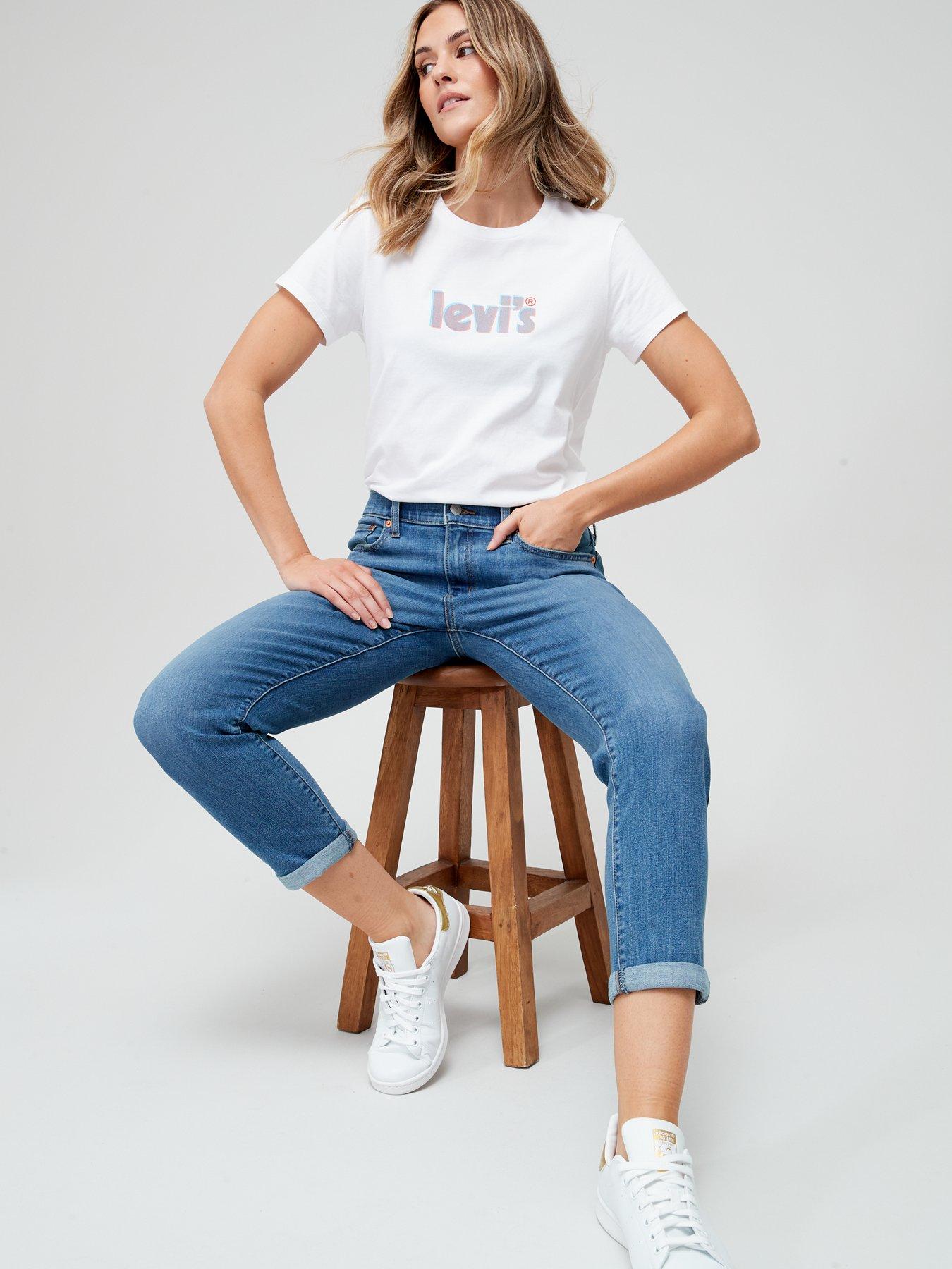 Image 4 of 4 of Levi's Mid-rise Boyfriend Jeans - Lapis Gem