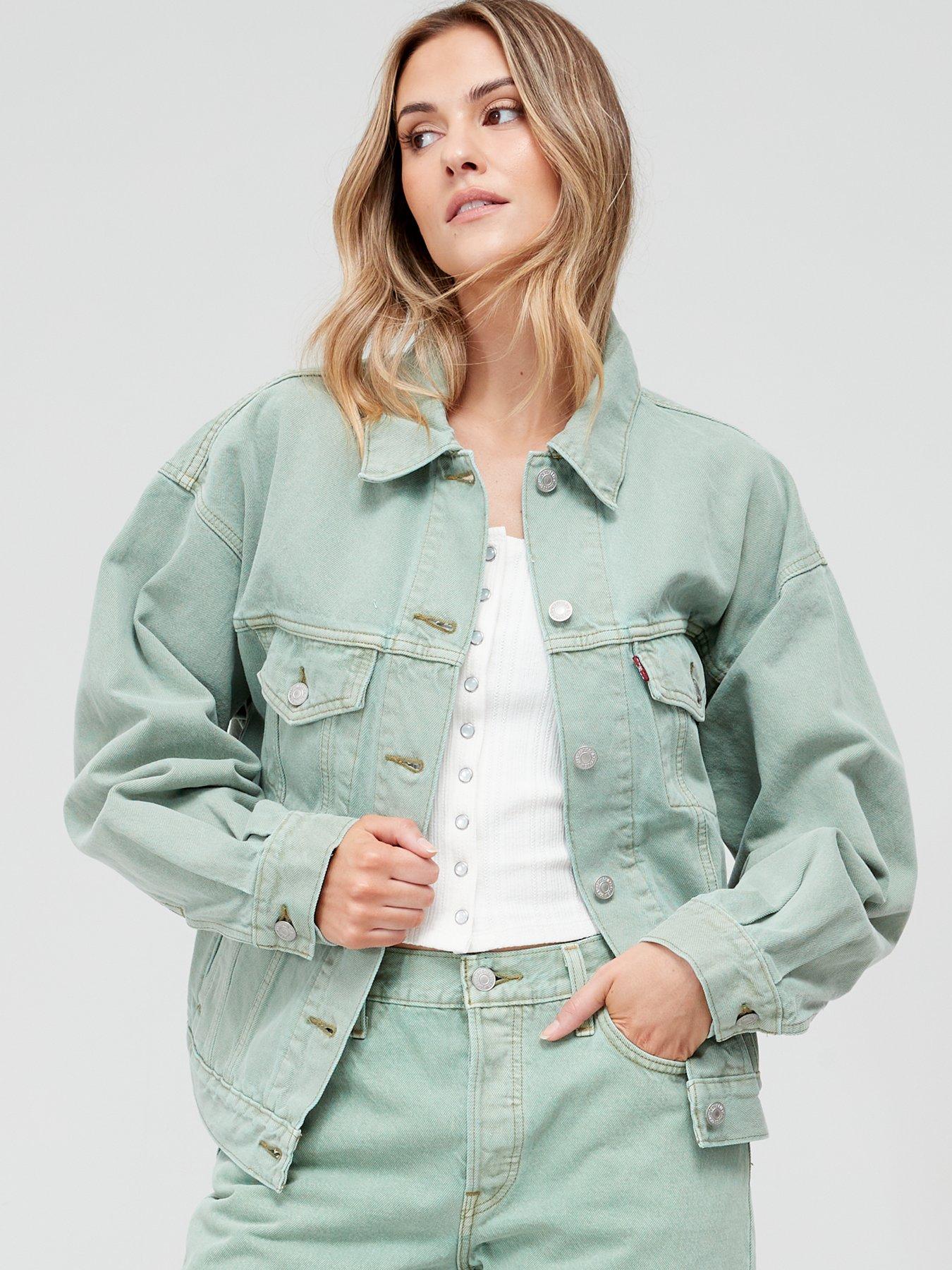 Green levi hot sale jean jacket