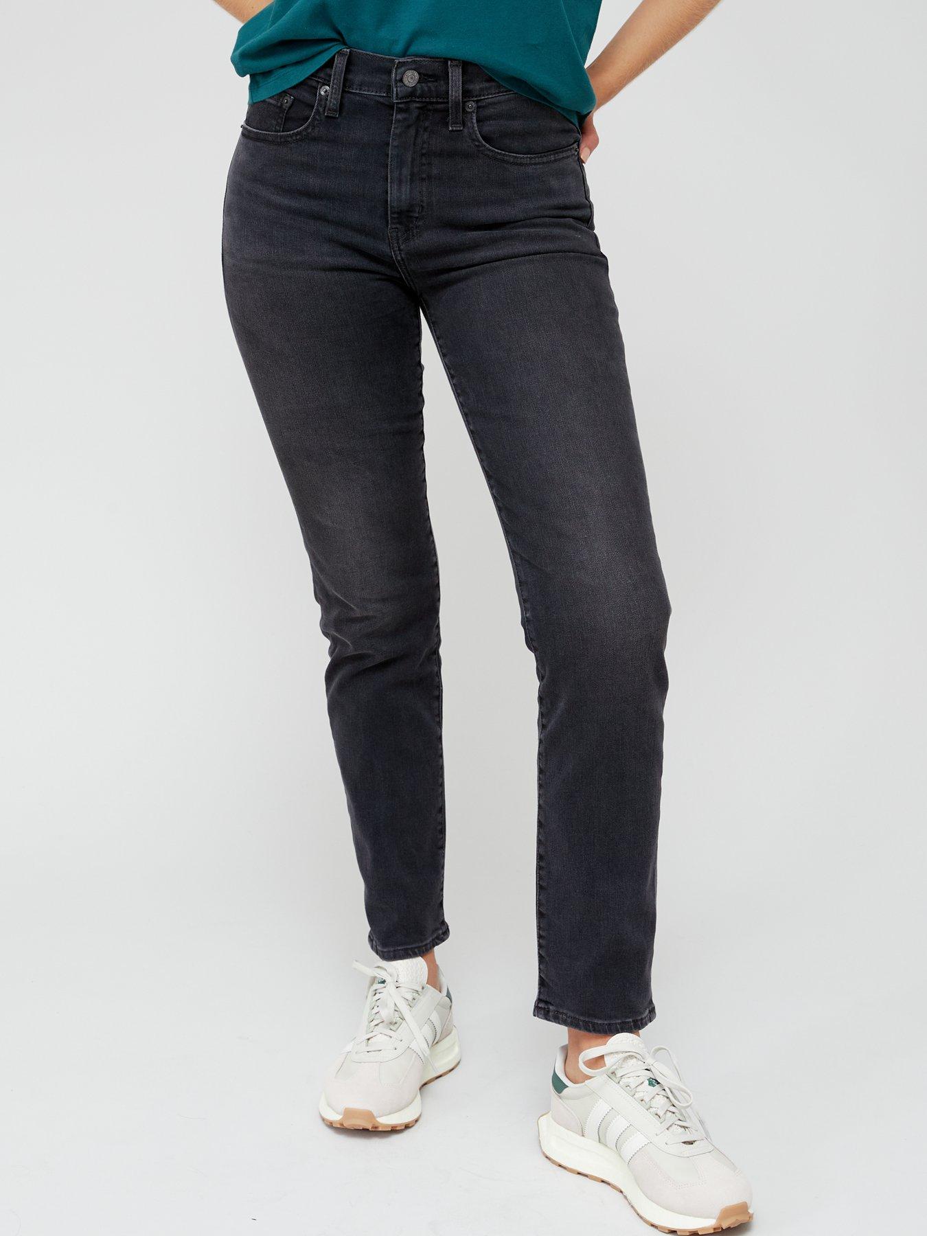 724 High Rise Slim Straight Women's Jeans - Grey