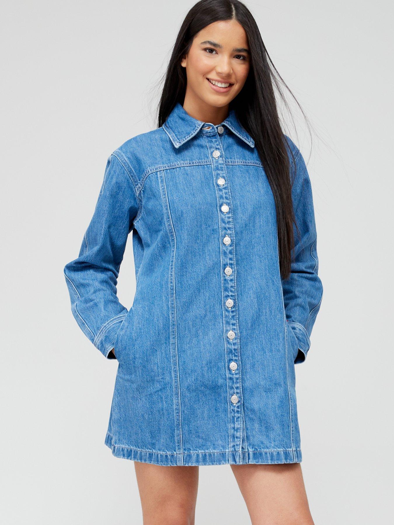 Long top discount dress for jeans