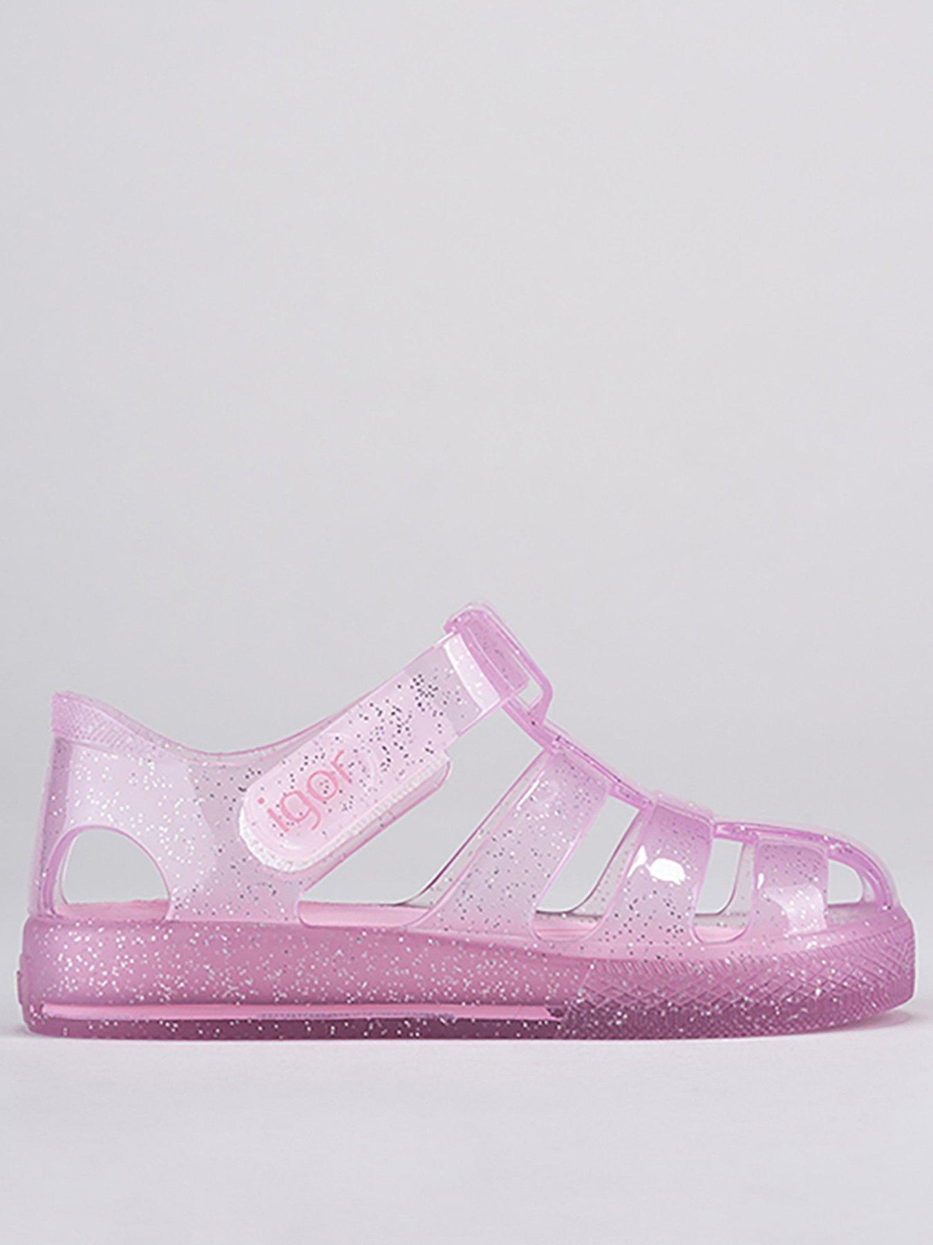 Igor Star Glitter Jelly Sandal - Pink