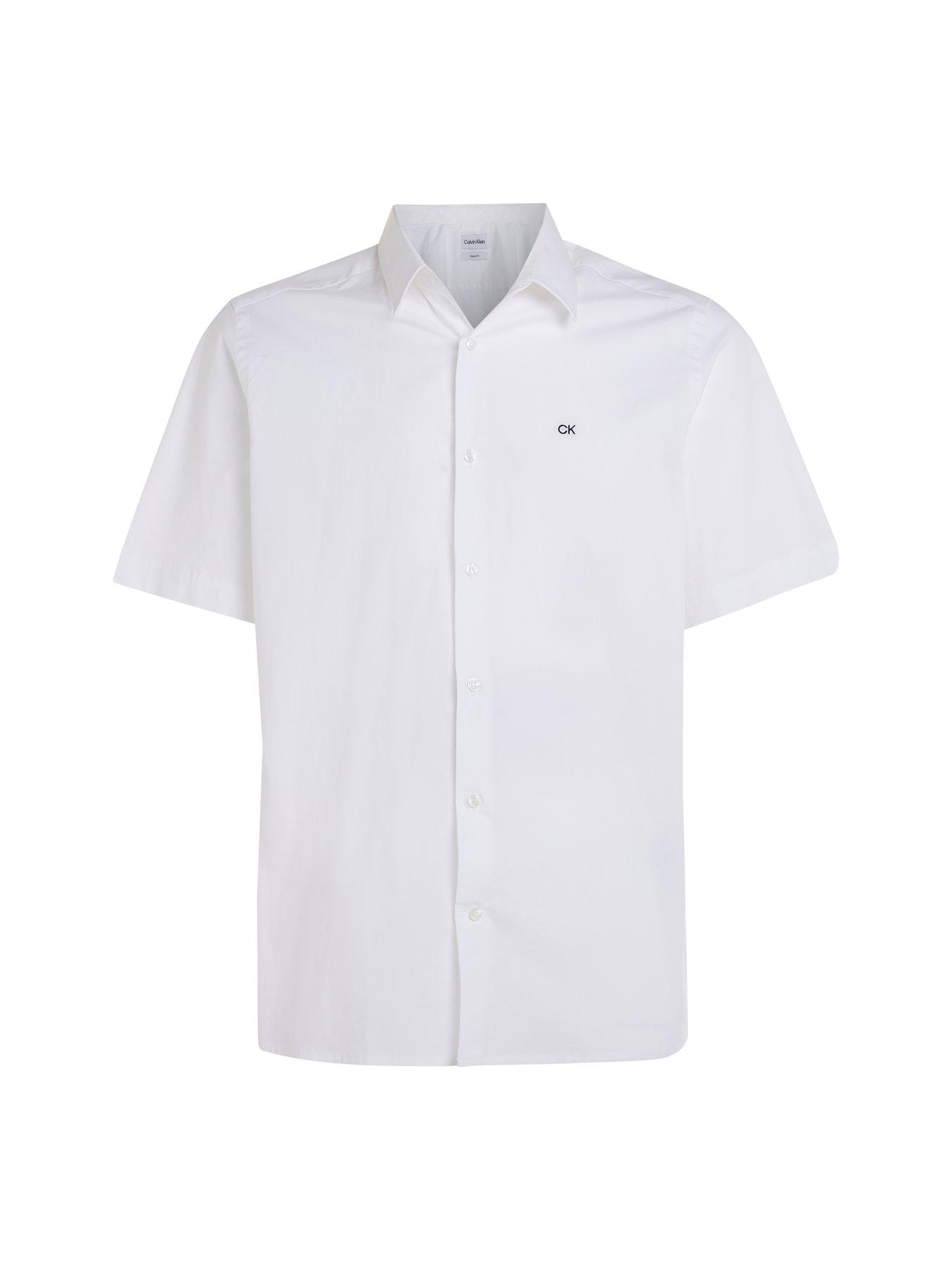 calvin-klein-calvin-klein-poplin-stretch-short-sleeve-regular-shirt-whitedetail