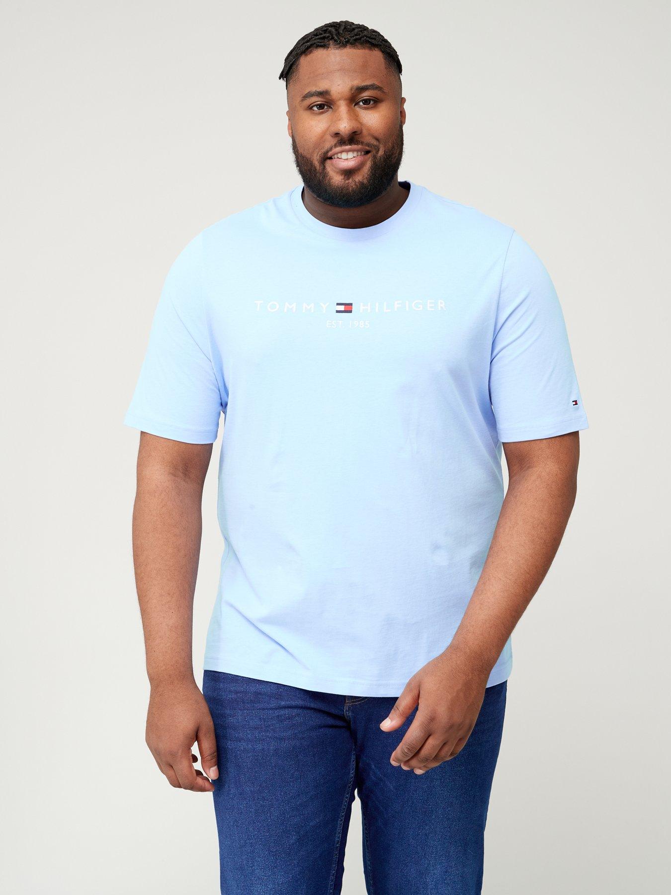 Light blue tommy store hilfiger t shirt