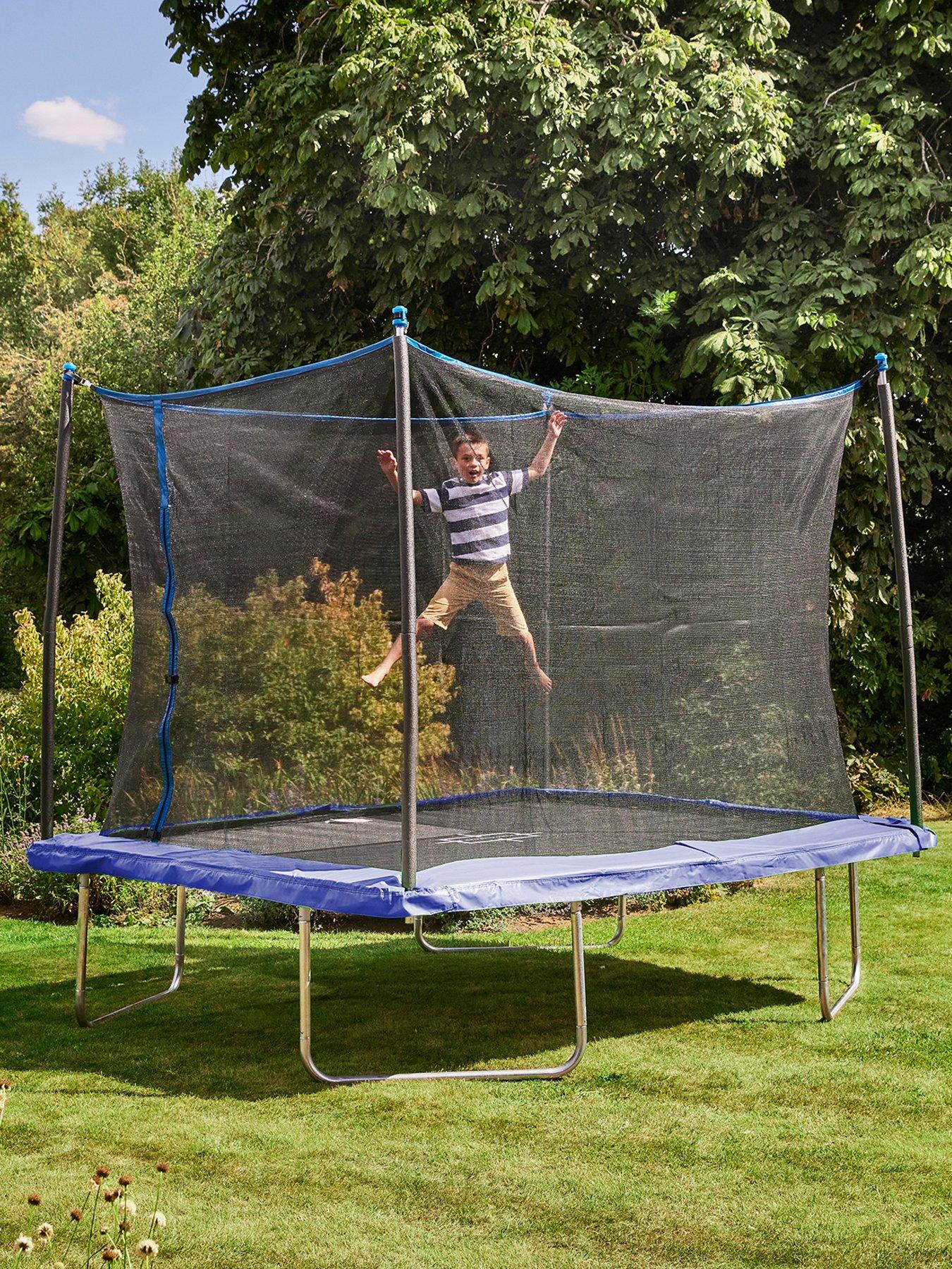 Sportspower 10x8ft Bounce Pro Rectangular Trampoline with Safety