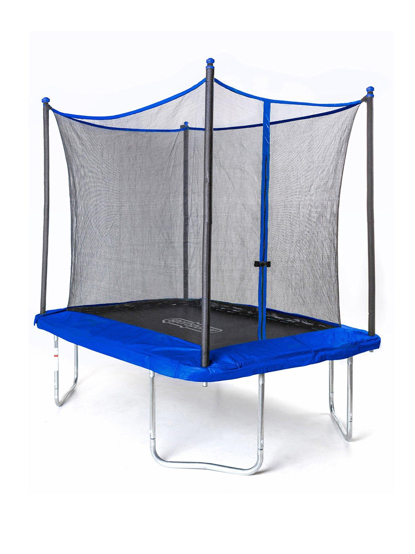 Image 1 of 6 of Sportspower 8ft x&nbsp;6ft Bounce Pro Rectangular Trampoline &amp; Enclosure