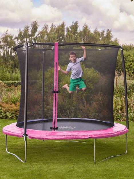 sportspower-sportspower-8ft-trampoline-with-safety-enclosure-pink