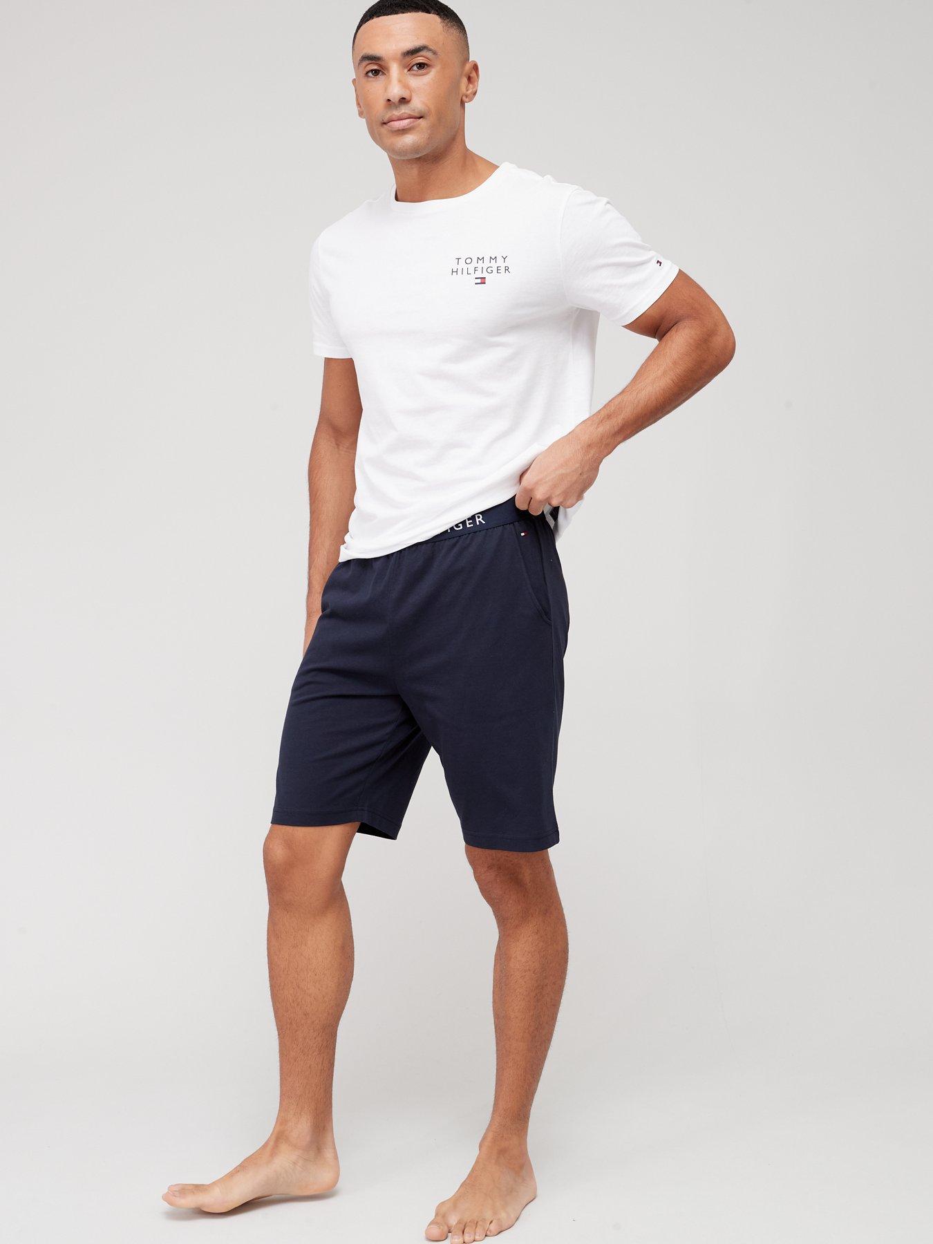 Image 3 of 4 of Tommy Hilfiger Tommy Hilfiger Jersey Loungewear Shorts - Navy