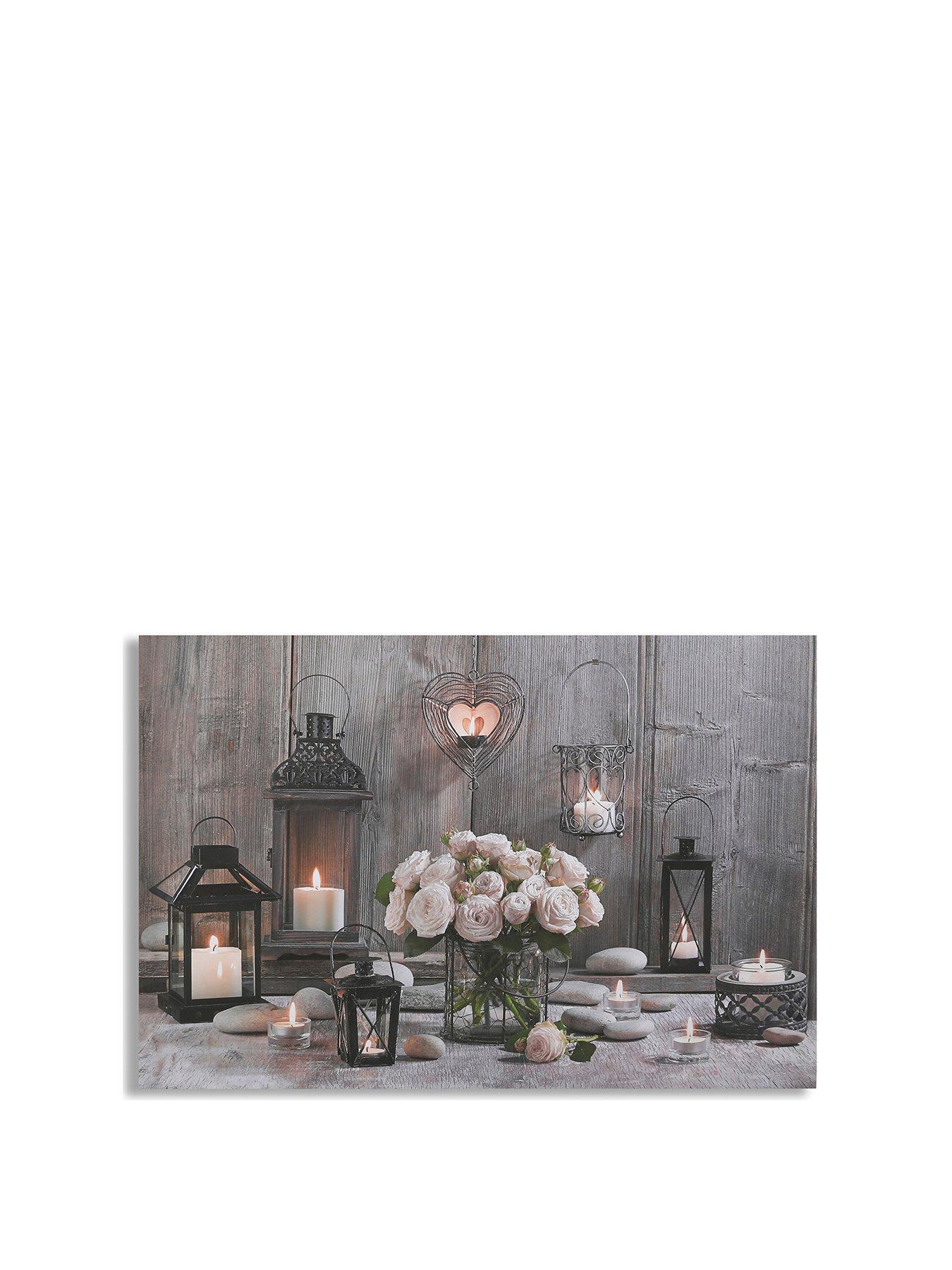 Art For The Home Cosy Cottage LED Canvas Wall Art