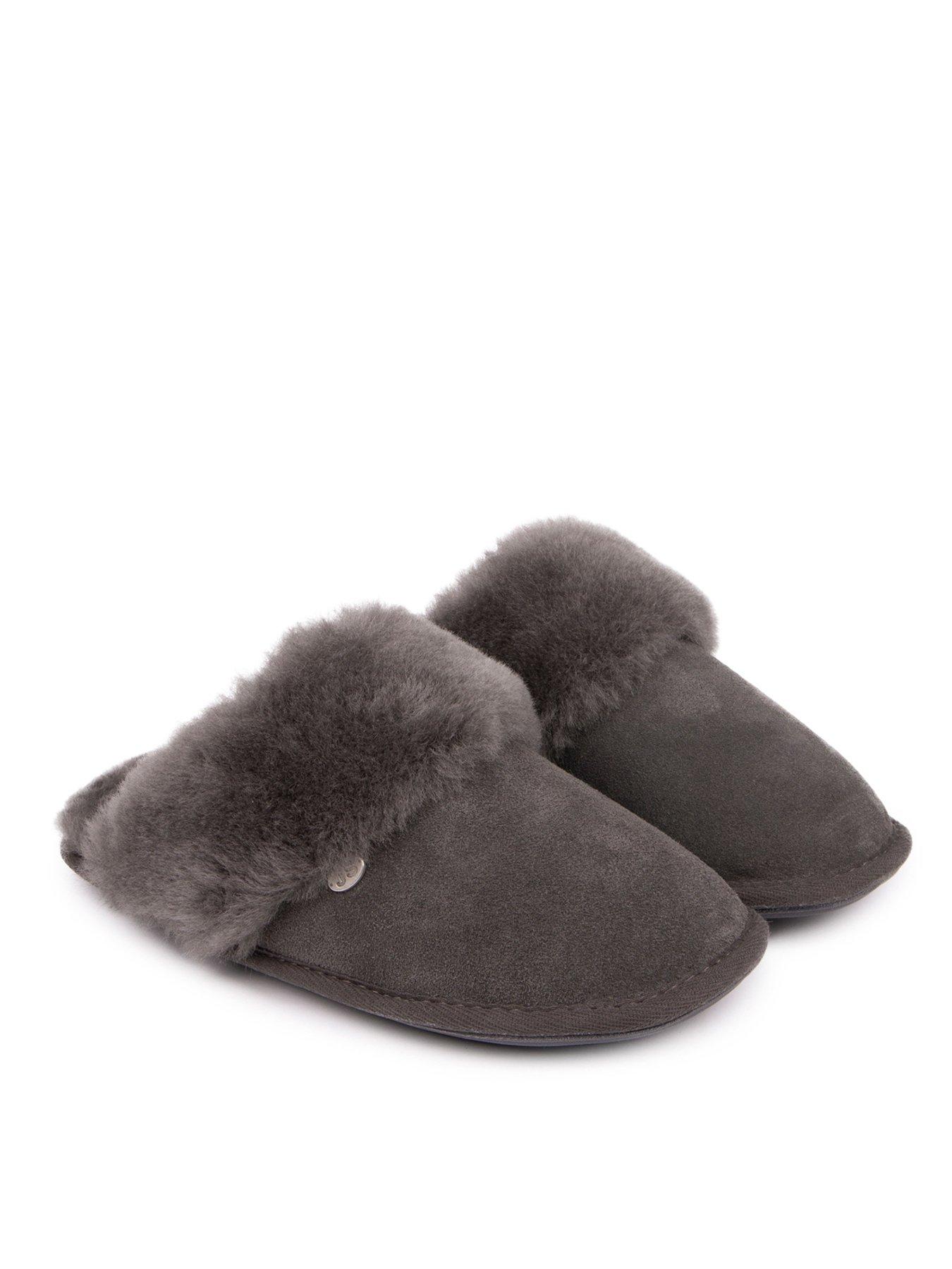 Just Sheepskin Ladies Duchess Sheepskin Slippers - Grey