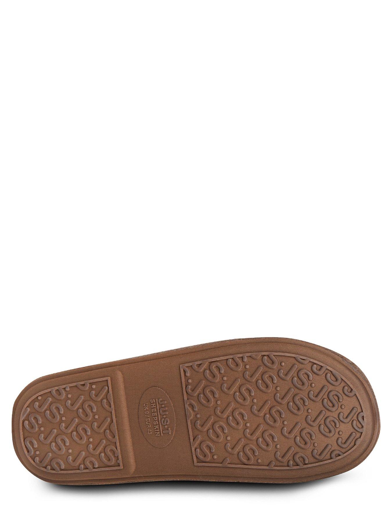 Image 4 of 4 of Just Sheepskin Ladies Albery Sheepskin Boot Slippers - Brown
