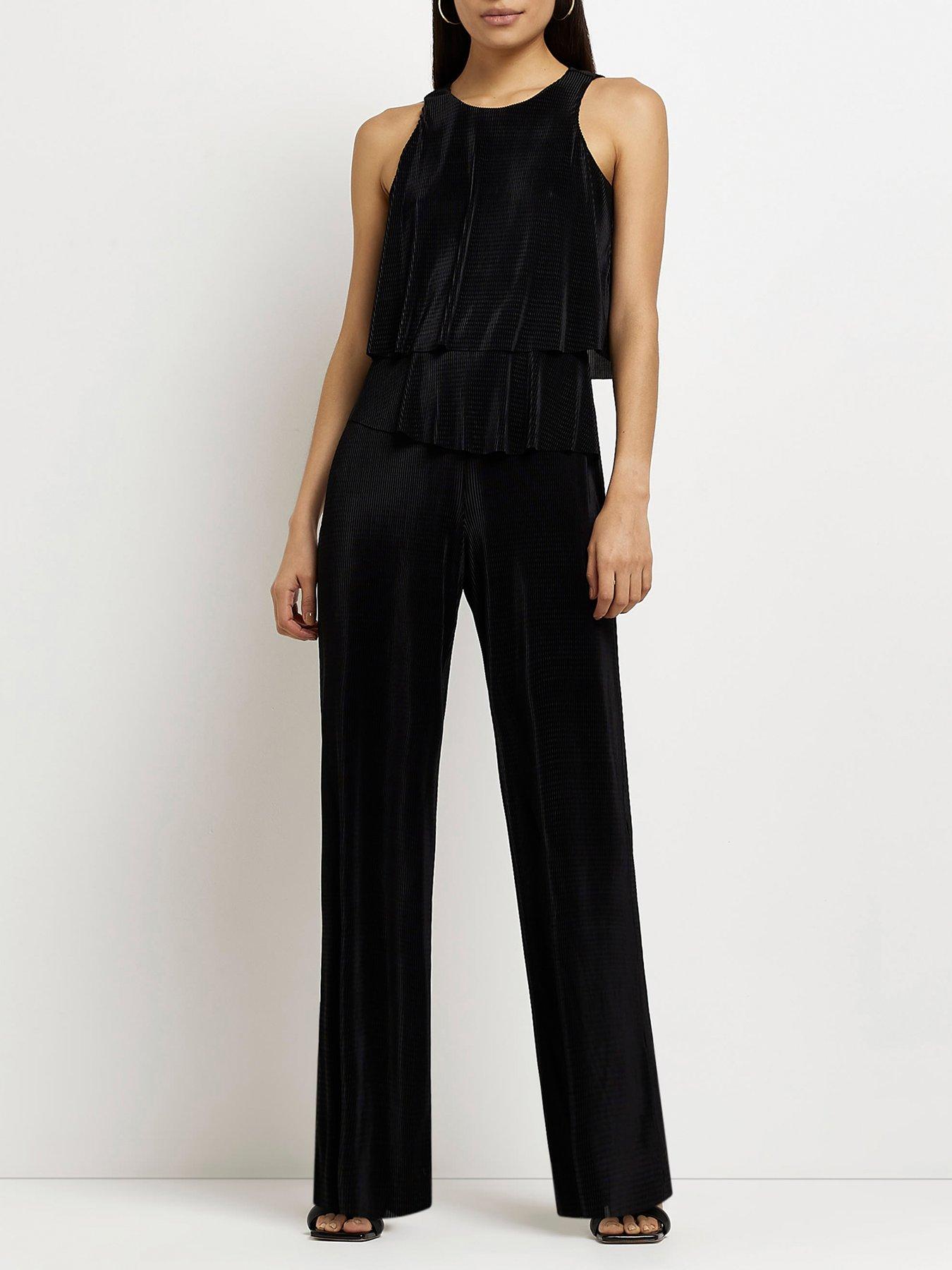 River island cheap plisse jumpsuit