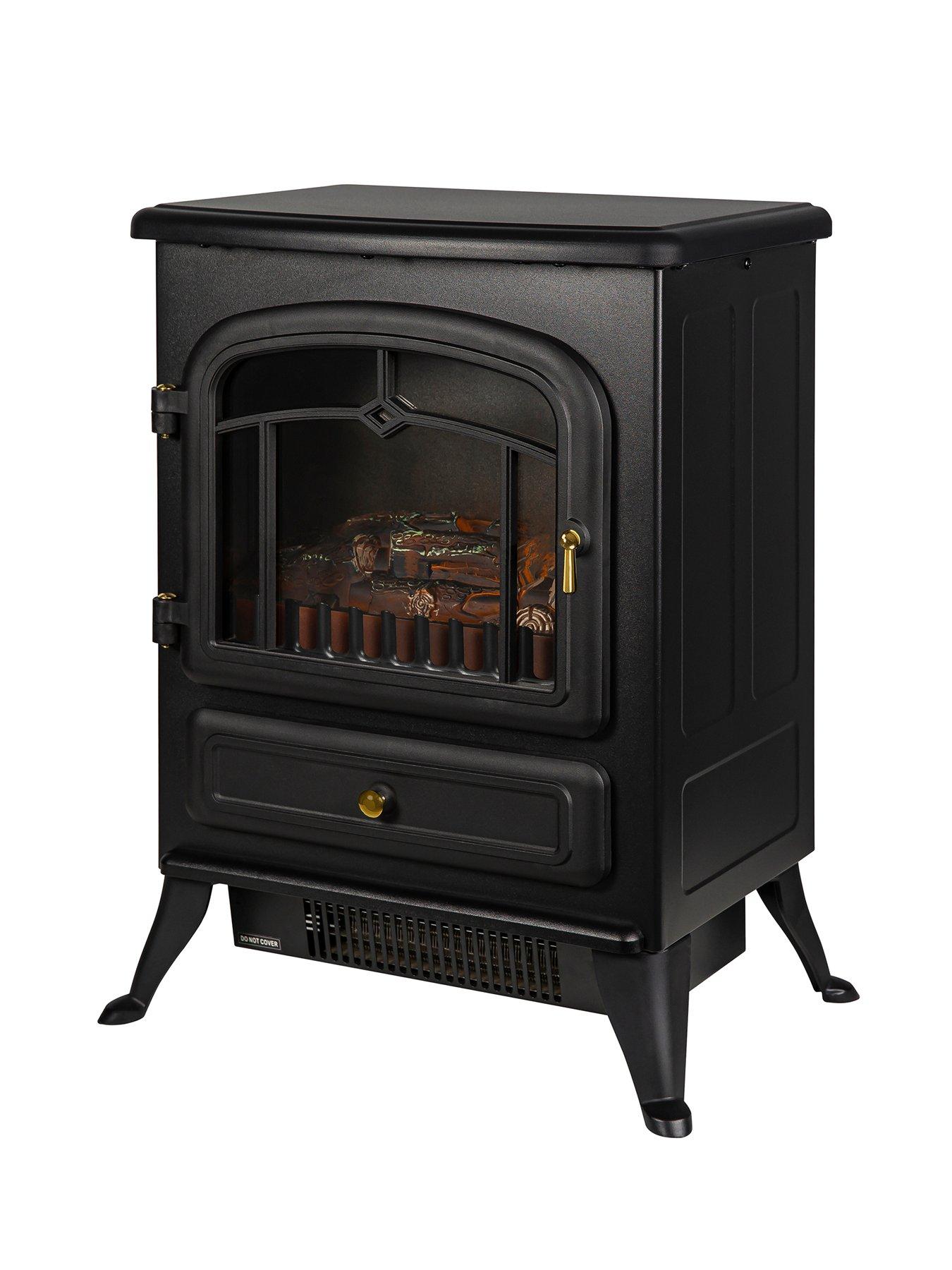 Image 3 of 8 of Russell Hobbs RHEFSTV1002B 1.85KW Black Electric Stove Fire