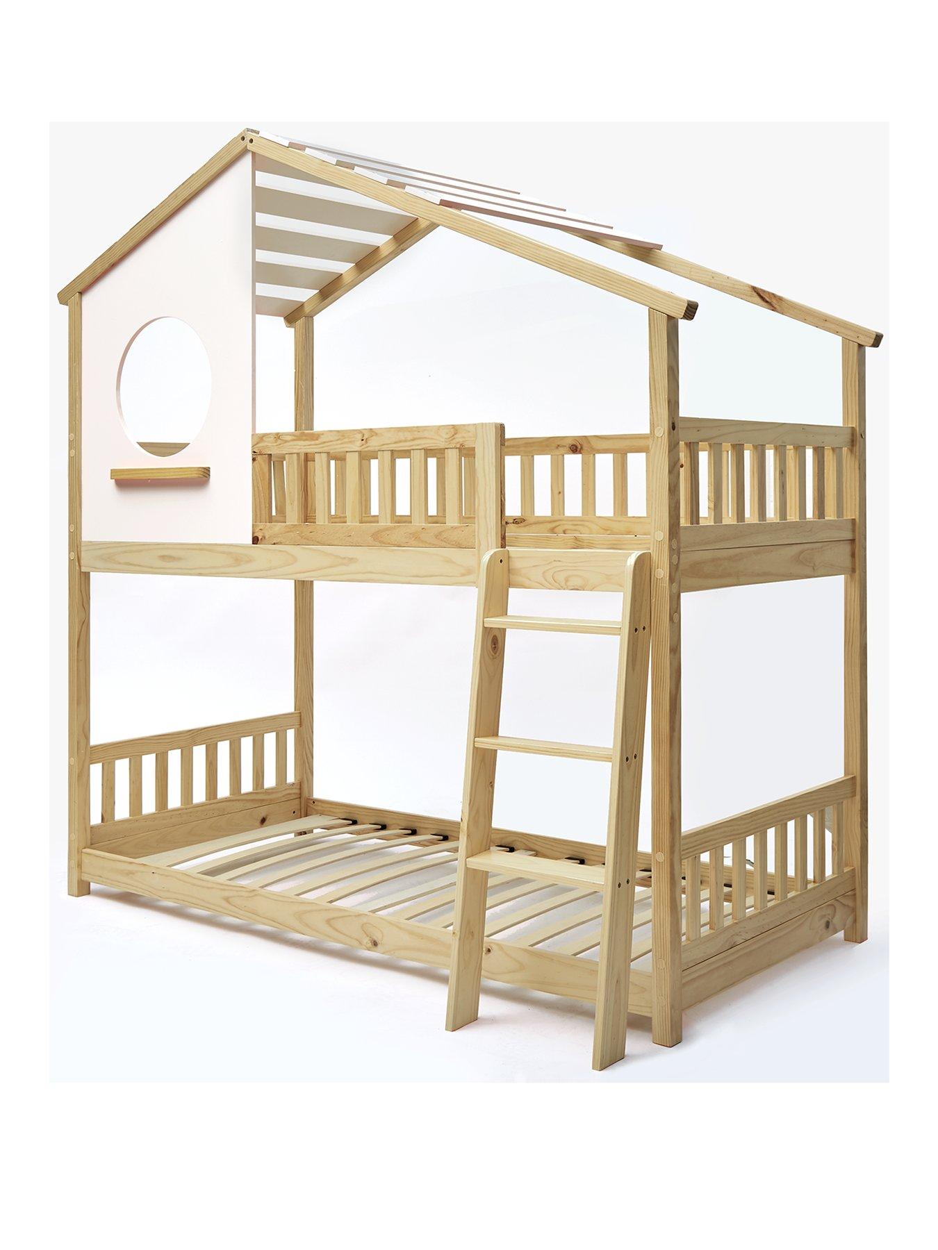 Image 2 of 6 of Very Home Pixie Solid Pine&nbsp;Bunk Bed&nbsp;with Mattress Options (Buy and SAVE!)