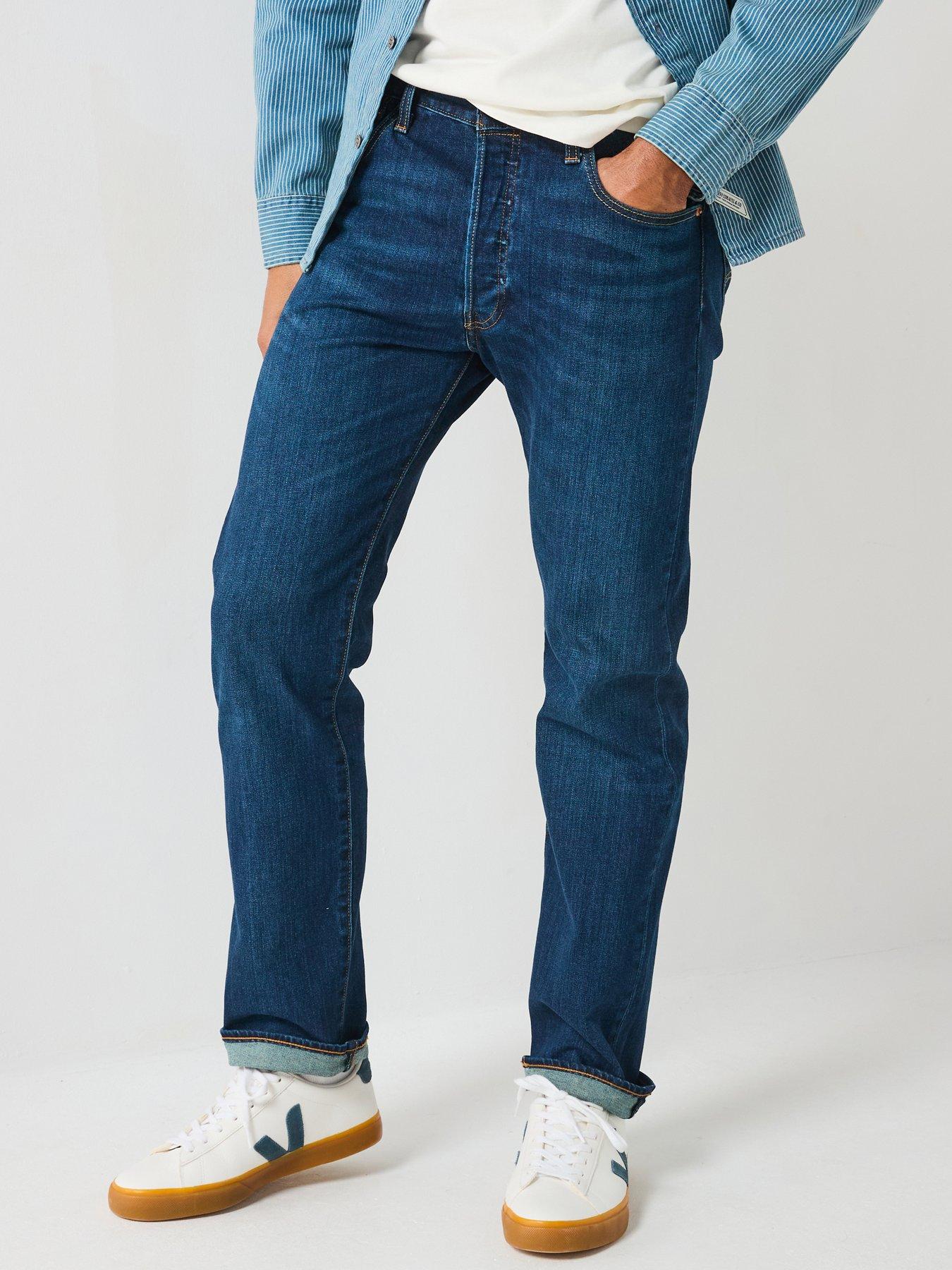 Levi's 501® Original Straight Fit Jeans - Do The Rump - Dark Blue ...