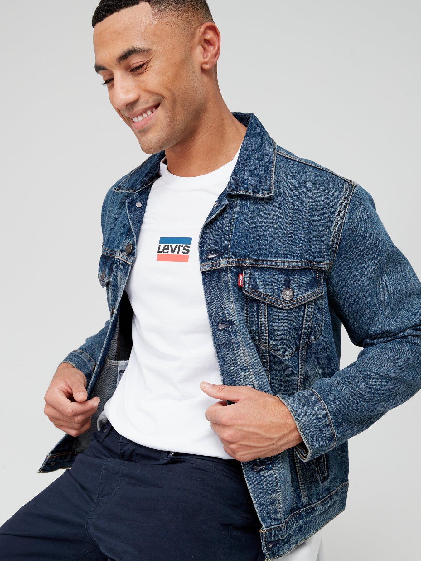 Levi's trucker cheap jacket dark wash