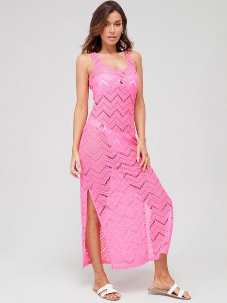 everyday-crochet-look-side-split-maxi-beach-dress-pink