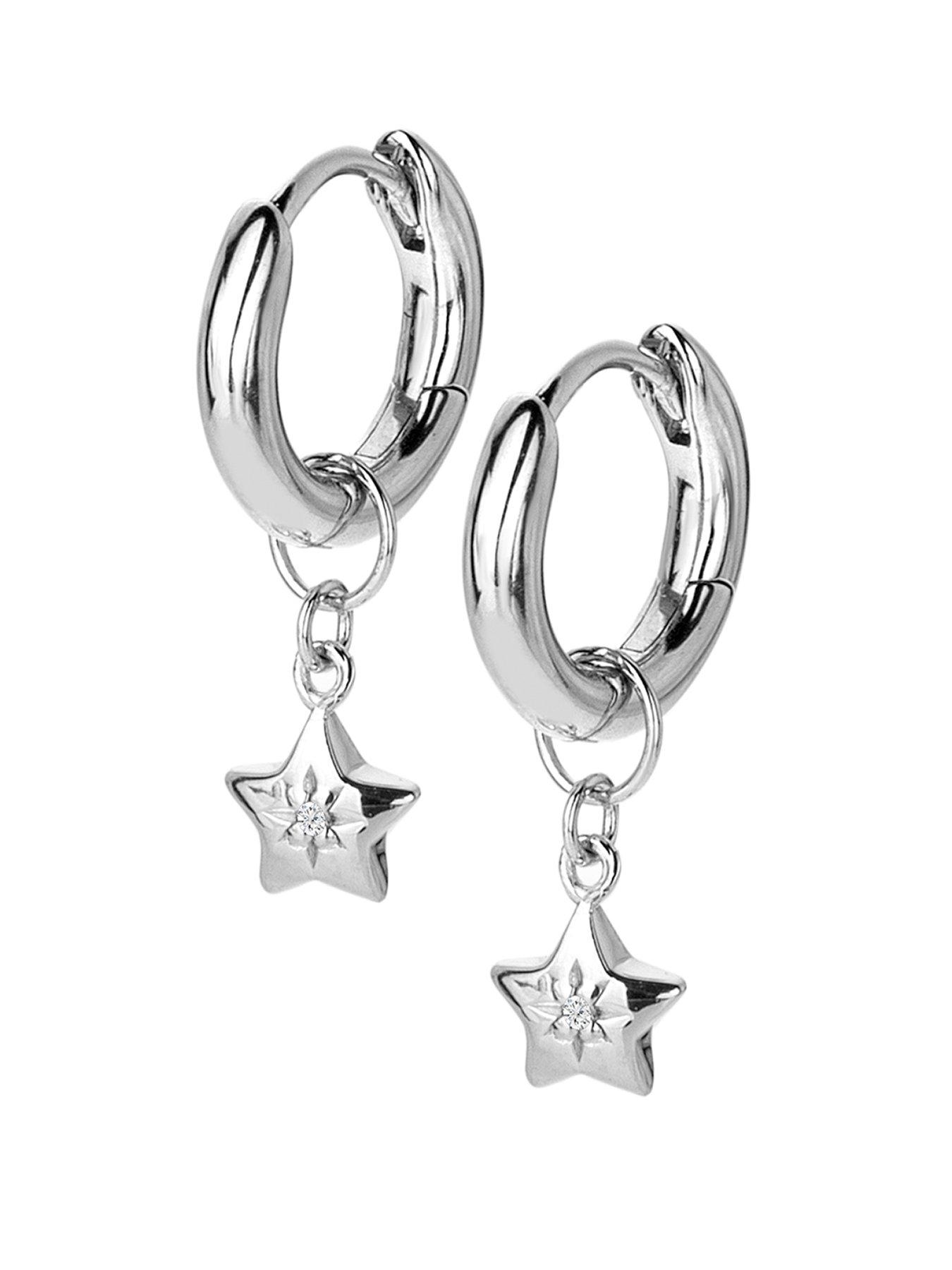 Image 1 of 4 of Hot Diamonds Star Earrings
