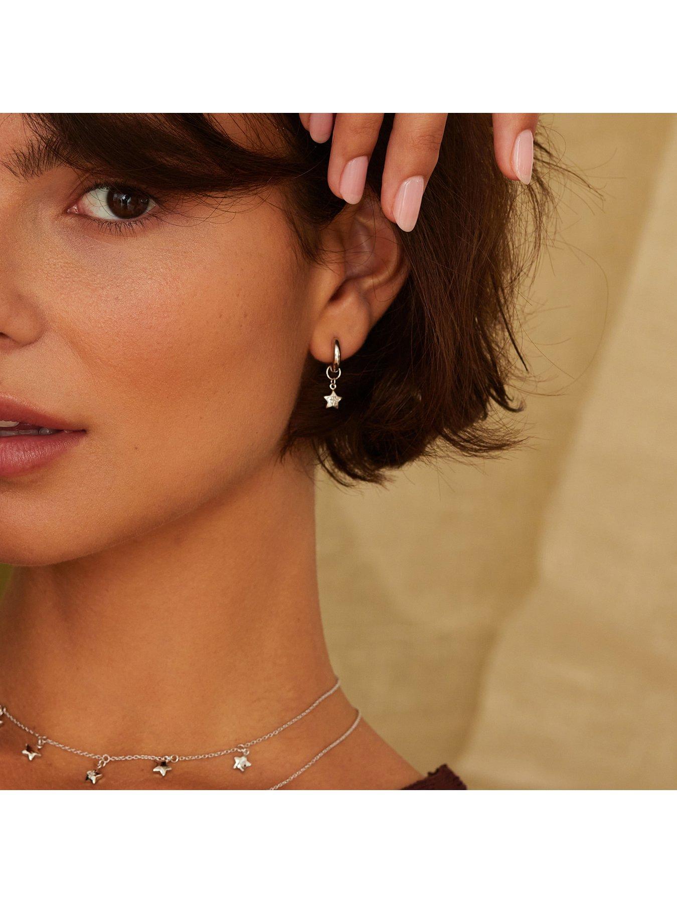 Image 2 of 4 of Hot Diamonds Star Earrings