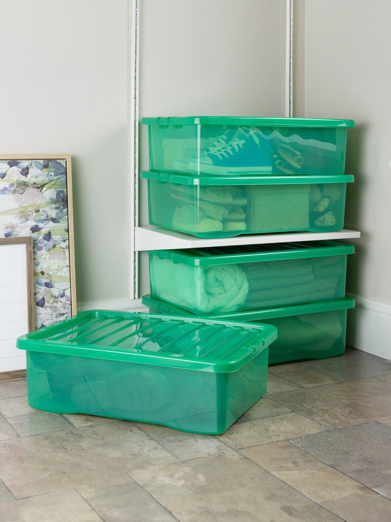 wham-set-of-3-green-crystal-plastic-storage-boxes-ndash-32-litres-each