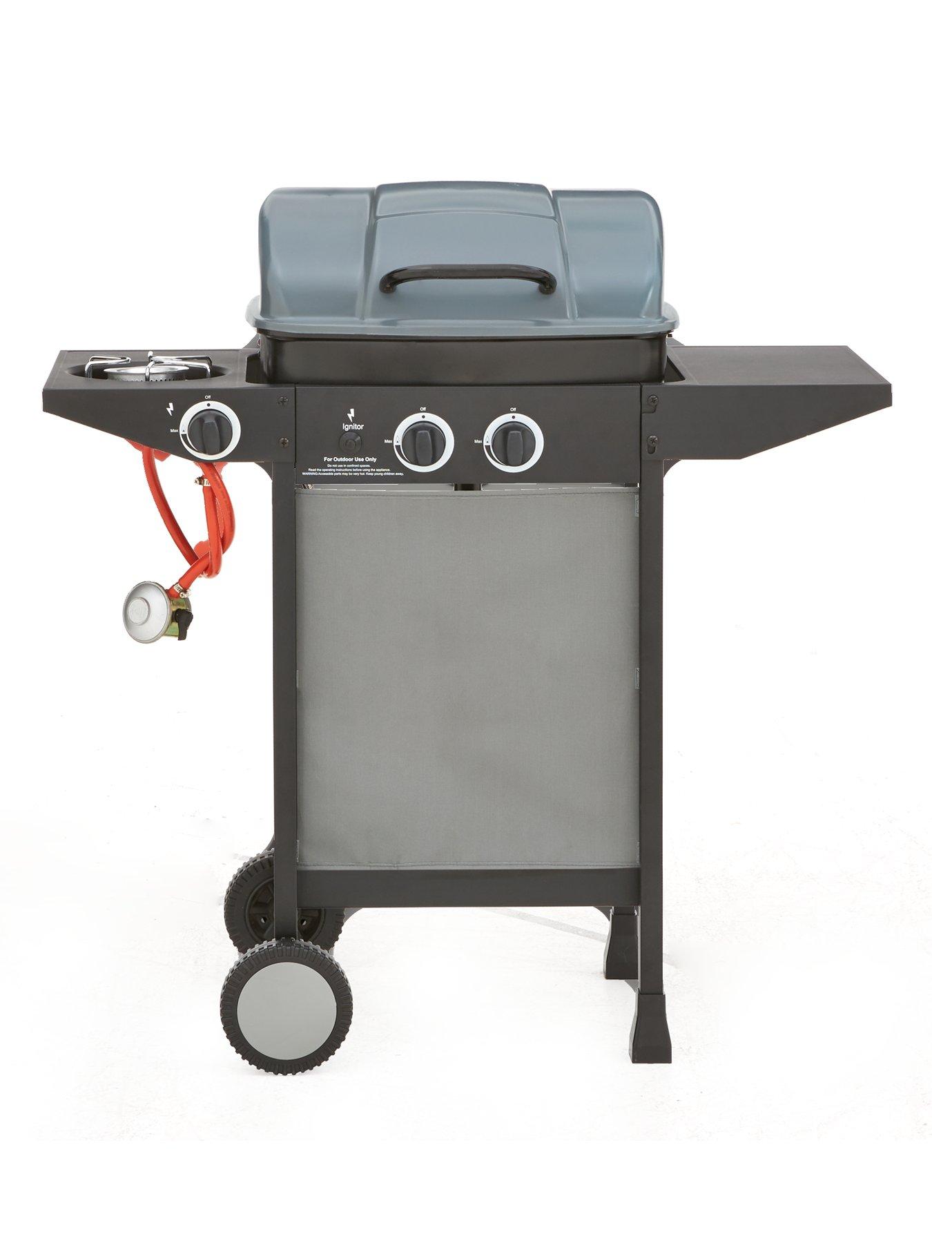 2 burner gas outlet bbq