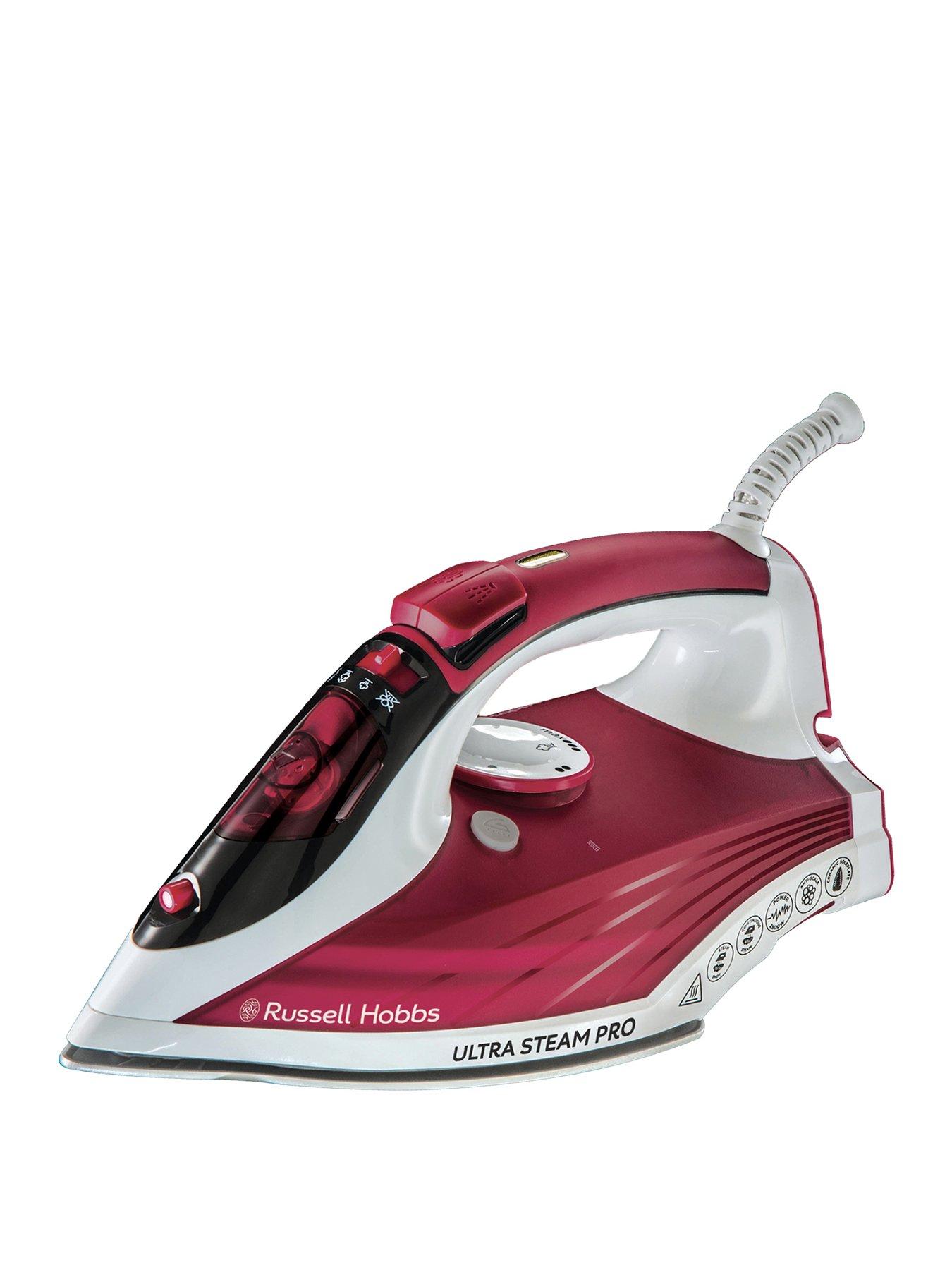 Russell Hobbs Ultra Steam Pro Iron in Red