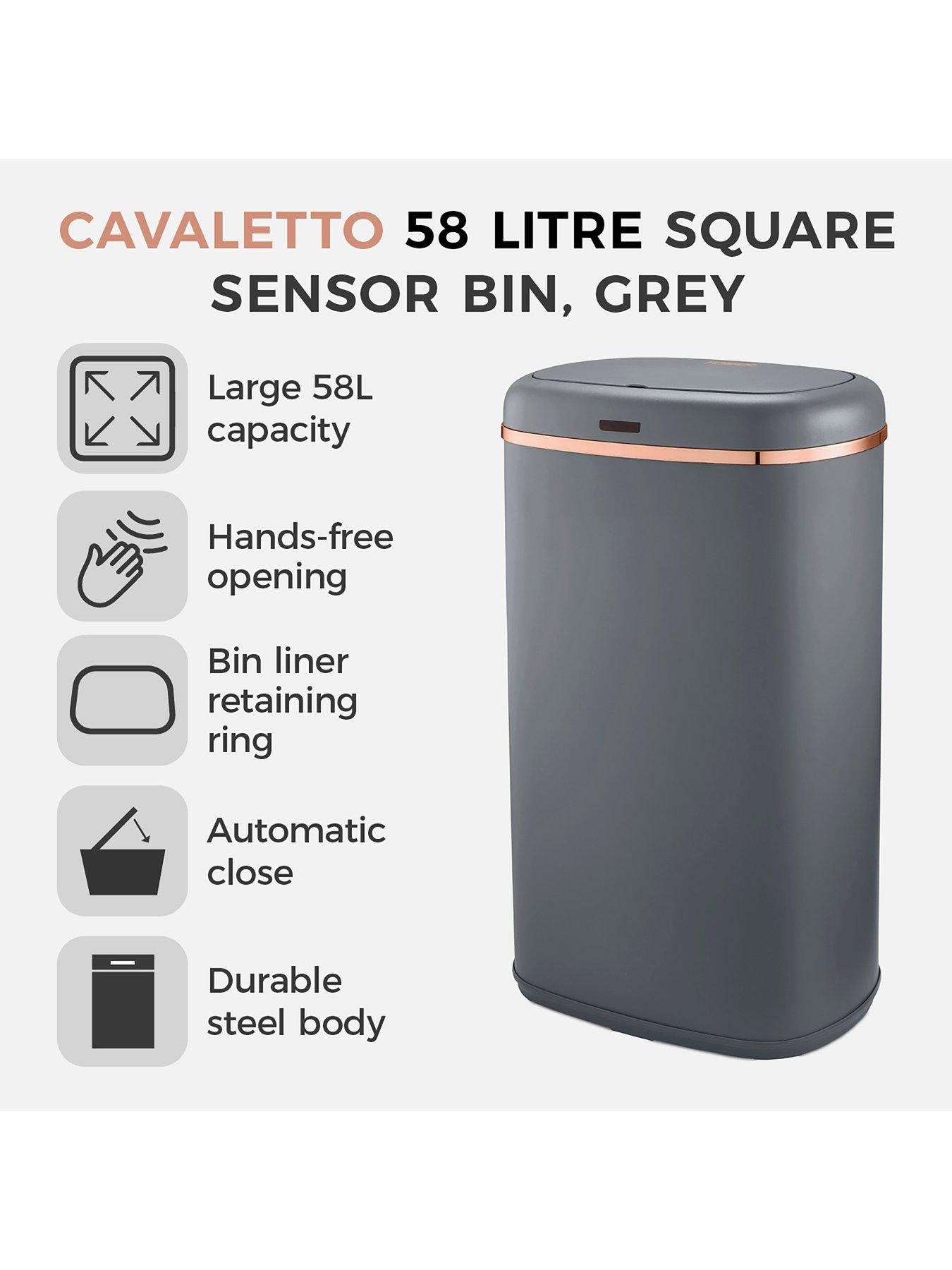 tower-cavaletto-58-litre-sensor-bin-ndash-greyback