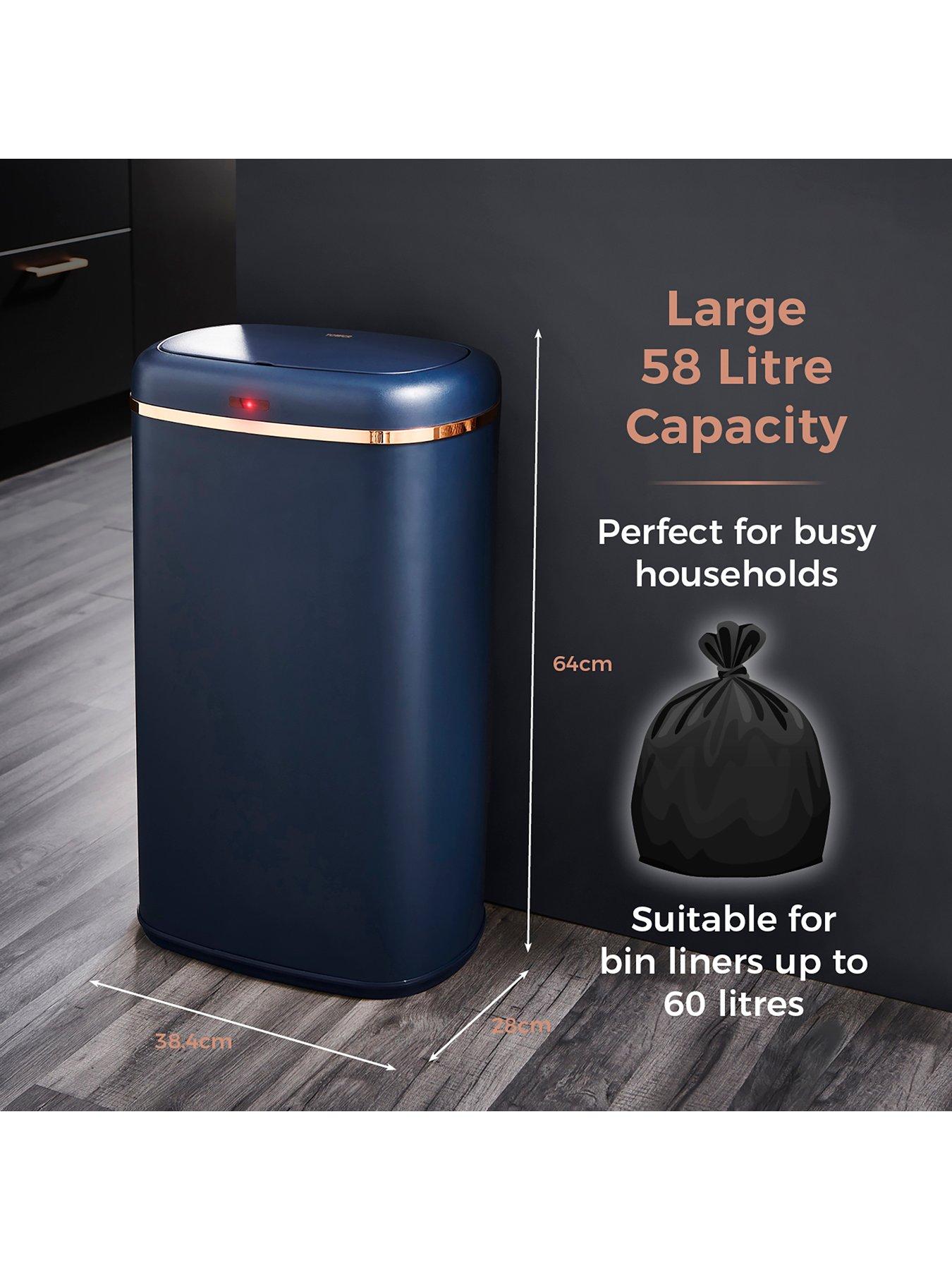 tower-cavaletto-58-litre-sensor-bin-ndash-blueoutfit