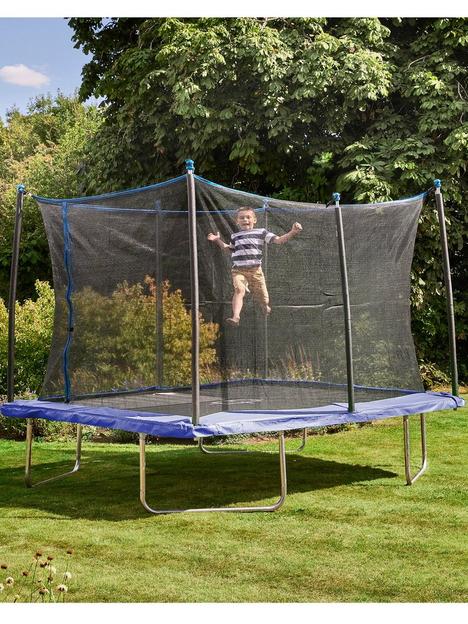sportspower-12-xnbsp8ft-bounce-pro-rectangular-trampoline-with-safety-enclosurenbsp