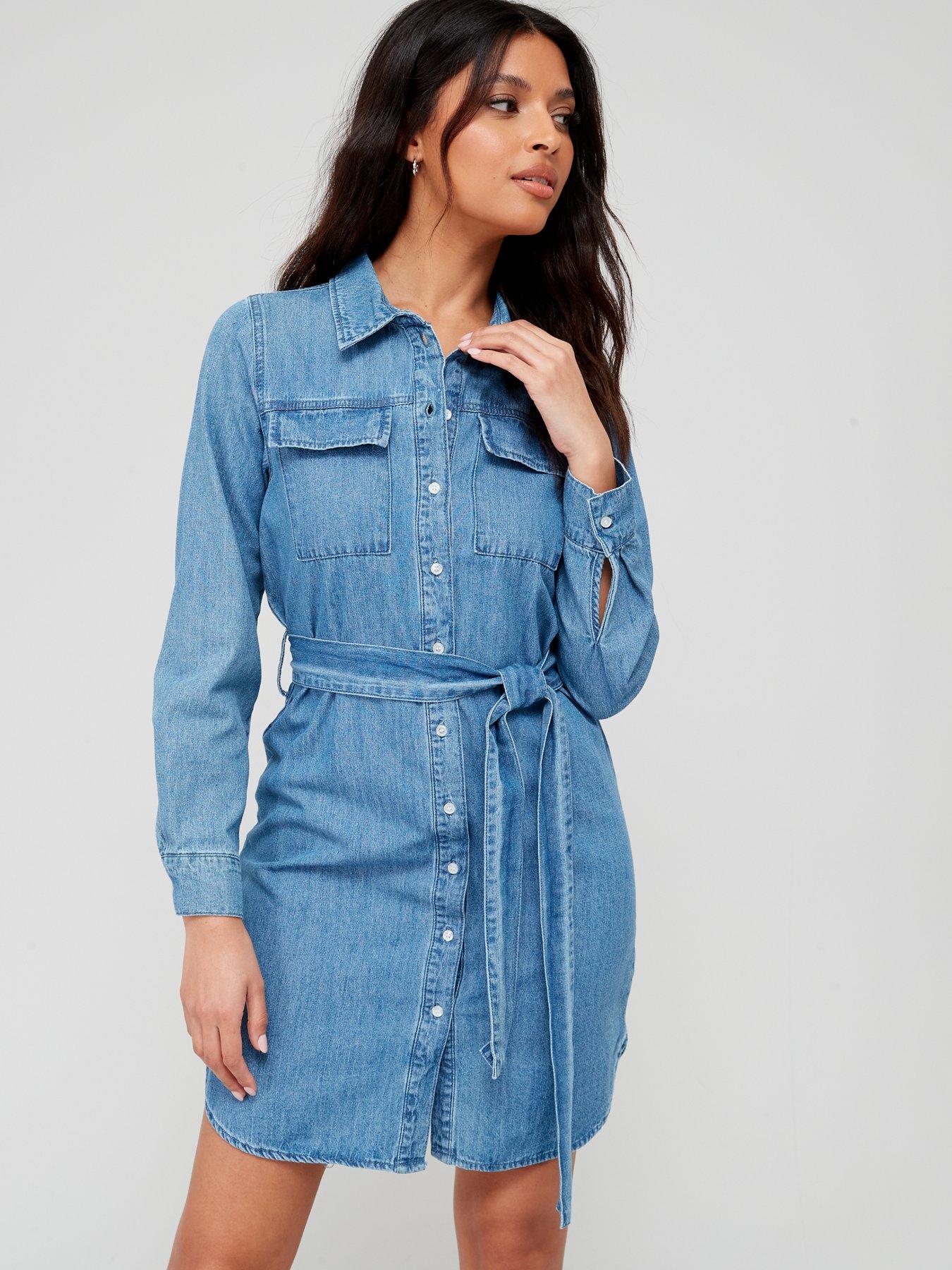 herlipto Tencel Denim Long Dress | thelofttown.com