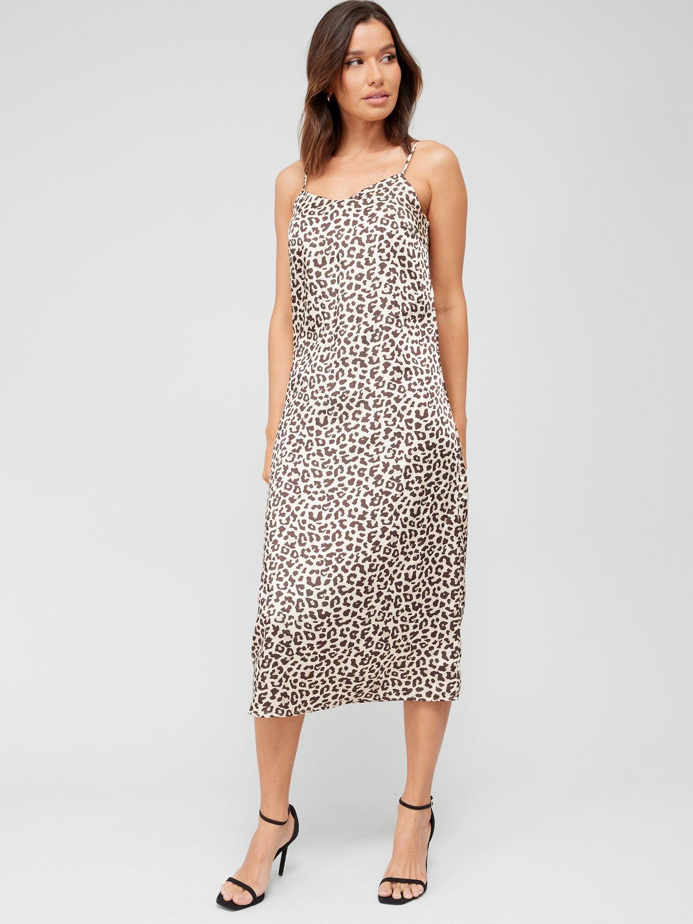 Leopard cami midi dress hotsell