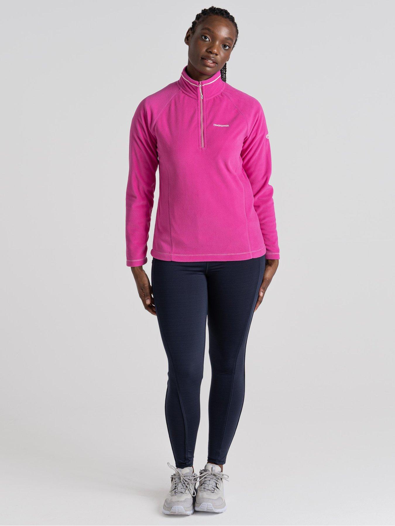 Pink half zip top fleece