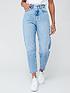v-by-very-high-waist-mom-jeans-mid-wash-bluefront