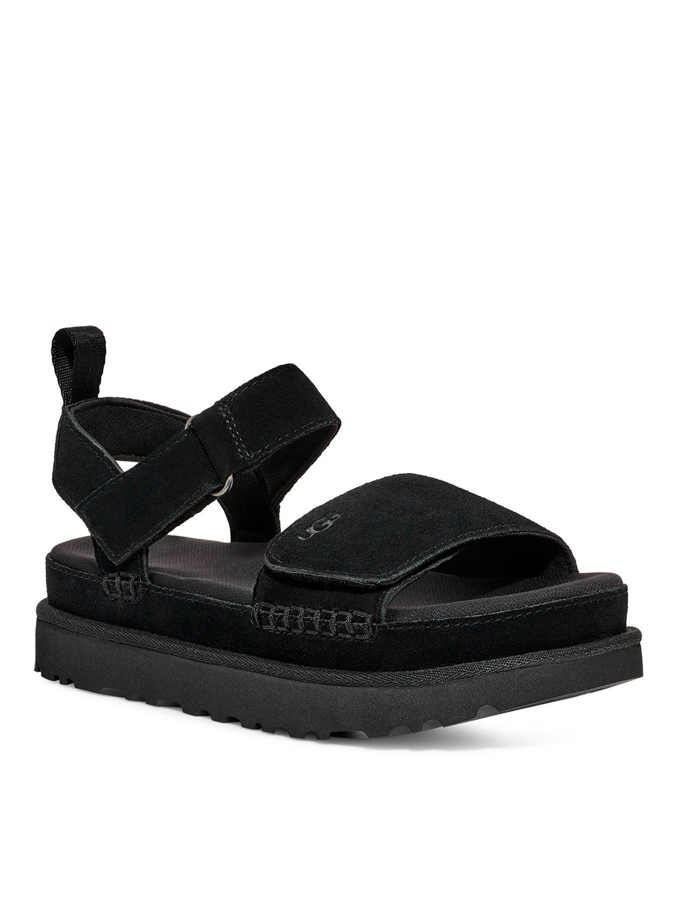 Image 3 of 6 of UGG Ugg Goldenstar Wedge Sandals - Black