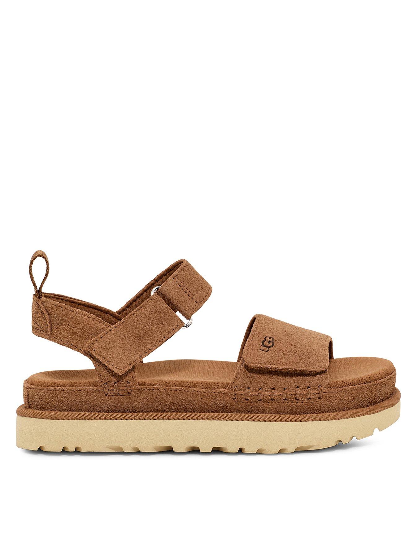 undefined Ugg Goldenstar Wedge Sandals - Chestnut