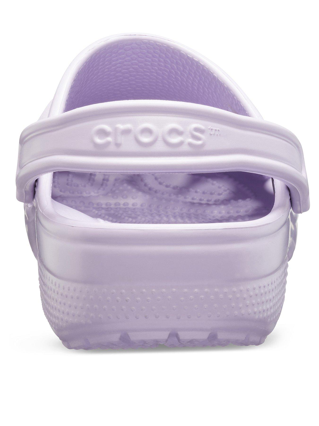 Lavender crocs size online 8