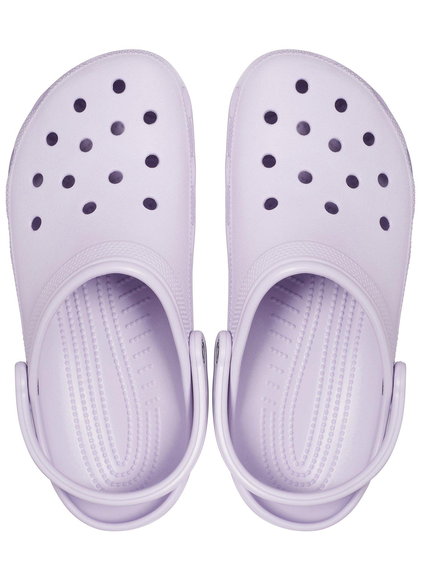 Womens lavender lined online crocs