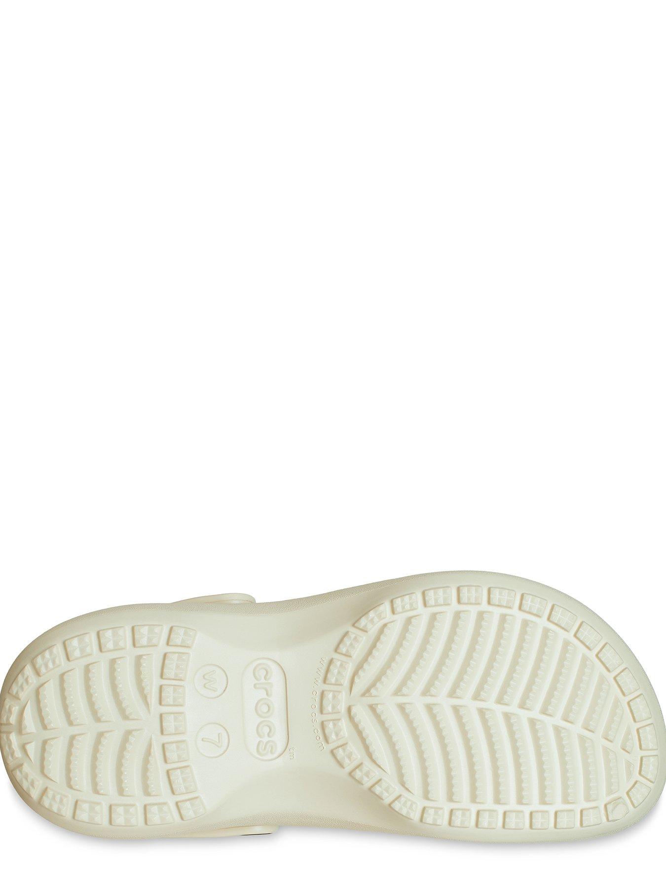 Image 5 of 6 of Crocs Classic Crocs Platform Clog Wedge - Bone