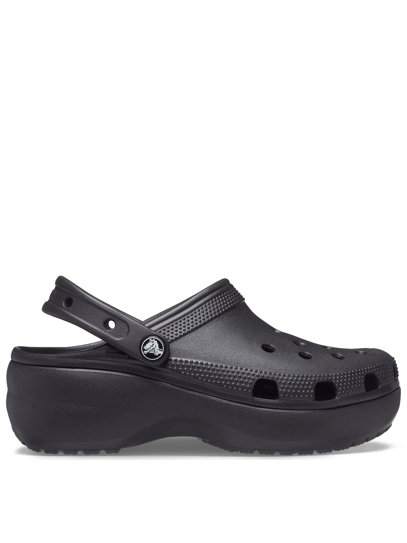Image of Crocs Classic Platform Clog Wedge - Black