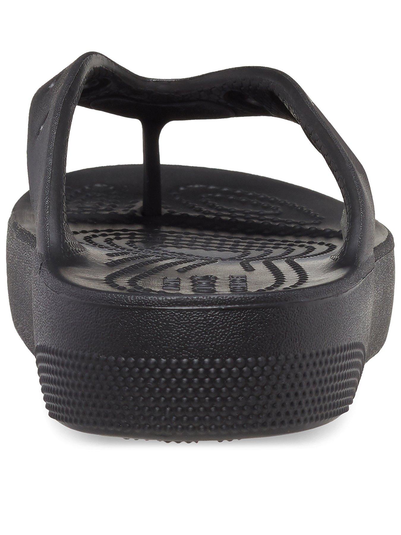 crocs-classic-crocs-platform-flip-wedge-blackstillFront