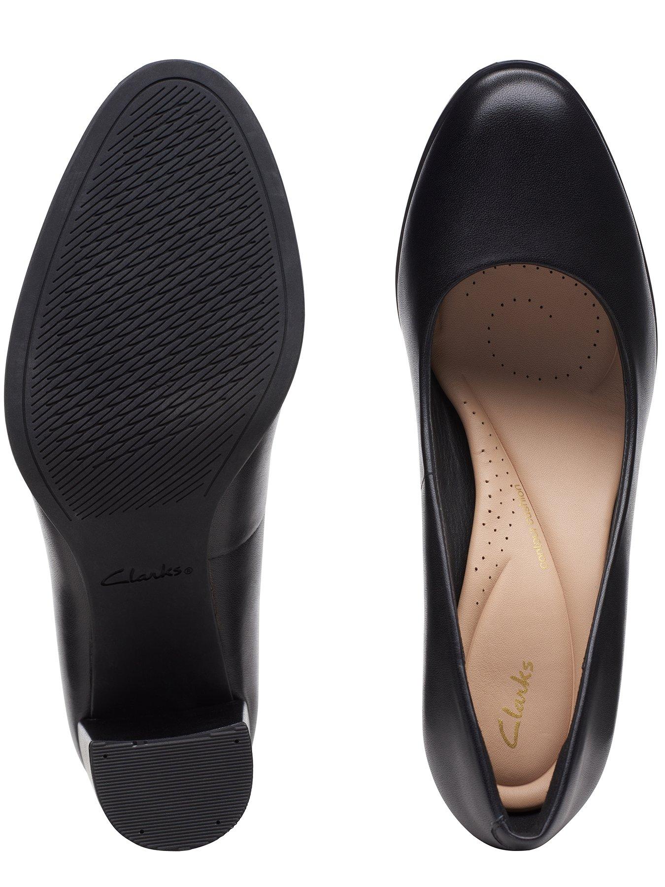 Clarks Freva85 Court Court Shoes Black Leather Very Ireland