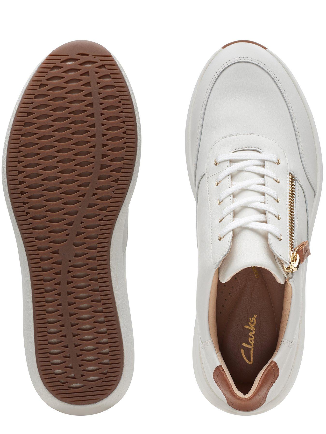 Clarks white womens on sale shoes