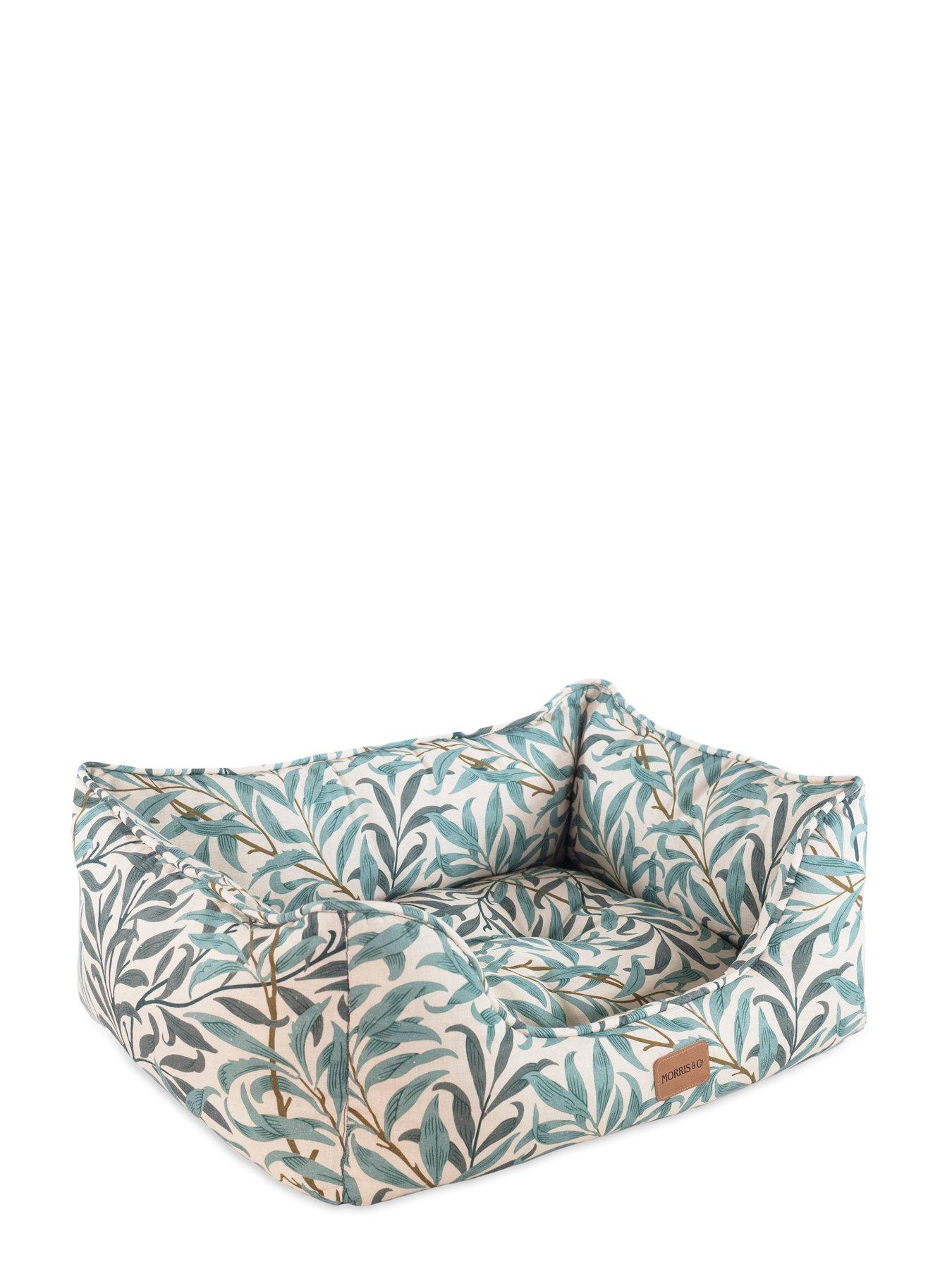 morris-co-morris-amp-co-willow-bough-print-square-pet-bed-smallback