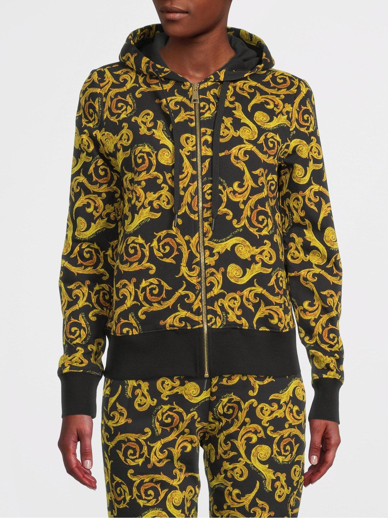 Black best sale versace tracksuit