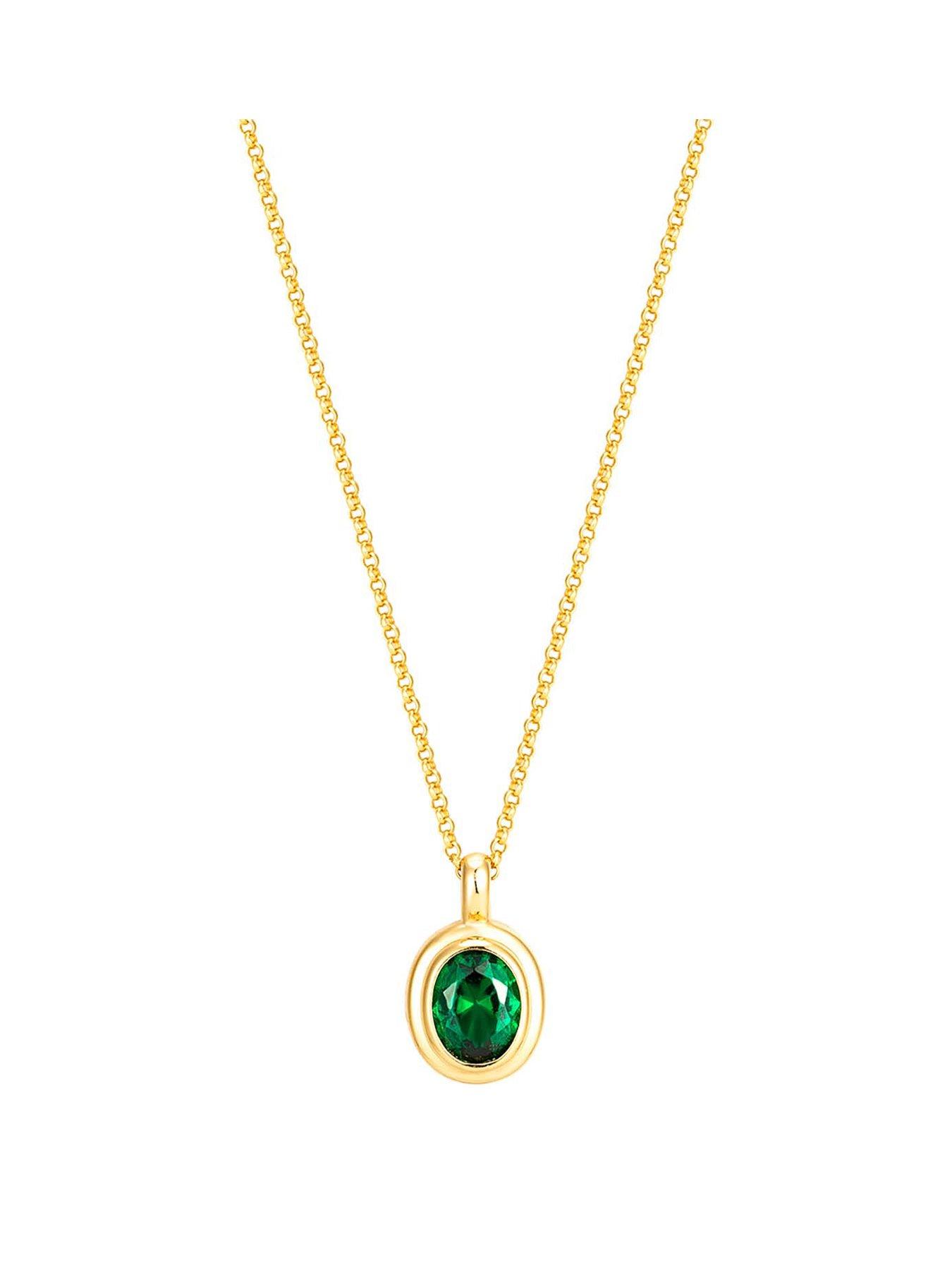 seol-gold-18ct-gold-plated-sterling-silver-emerald-oval-adjustable-necklace