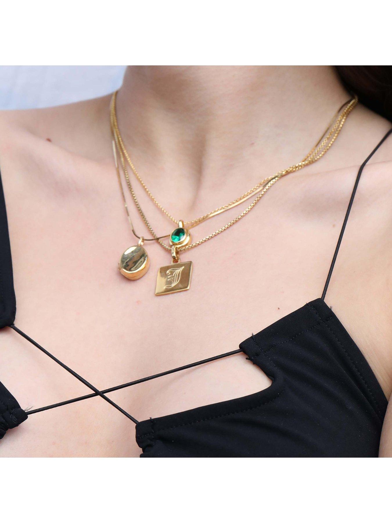 seol-gold-18ct-gold-plated-sterling-silver-emerald-oval-adjustable-necklacestillFront