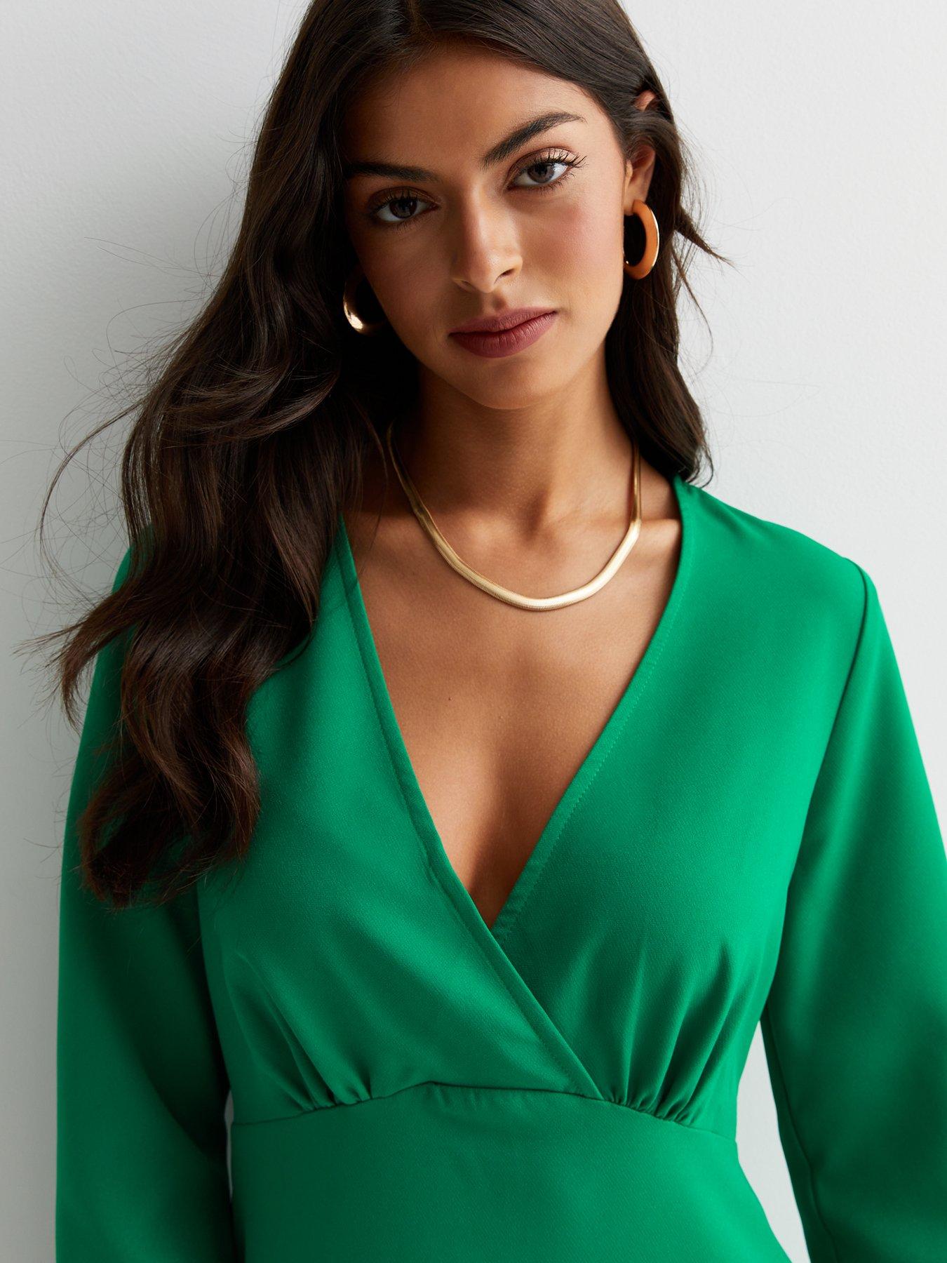Wrap tunic dress top