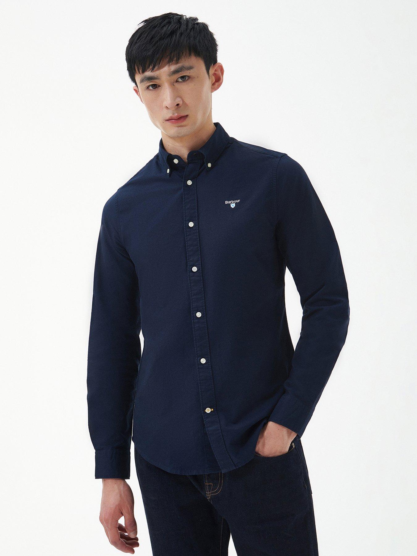 Barbour Barbour Oxford 3 Tailored Fit Shirt - Navy