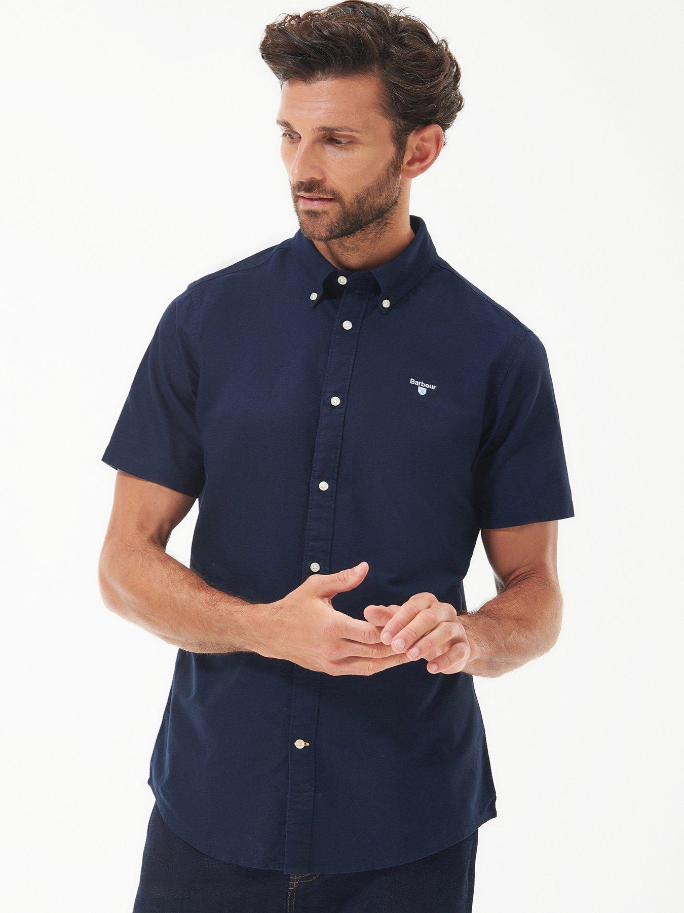 barbour-short-sleeve-oxford-tailored-fit-shirt-navy